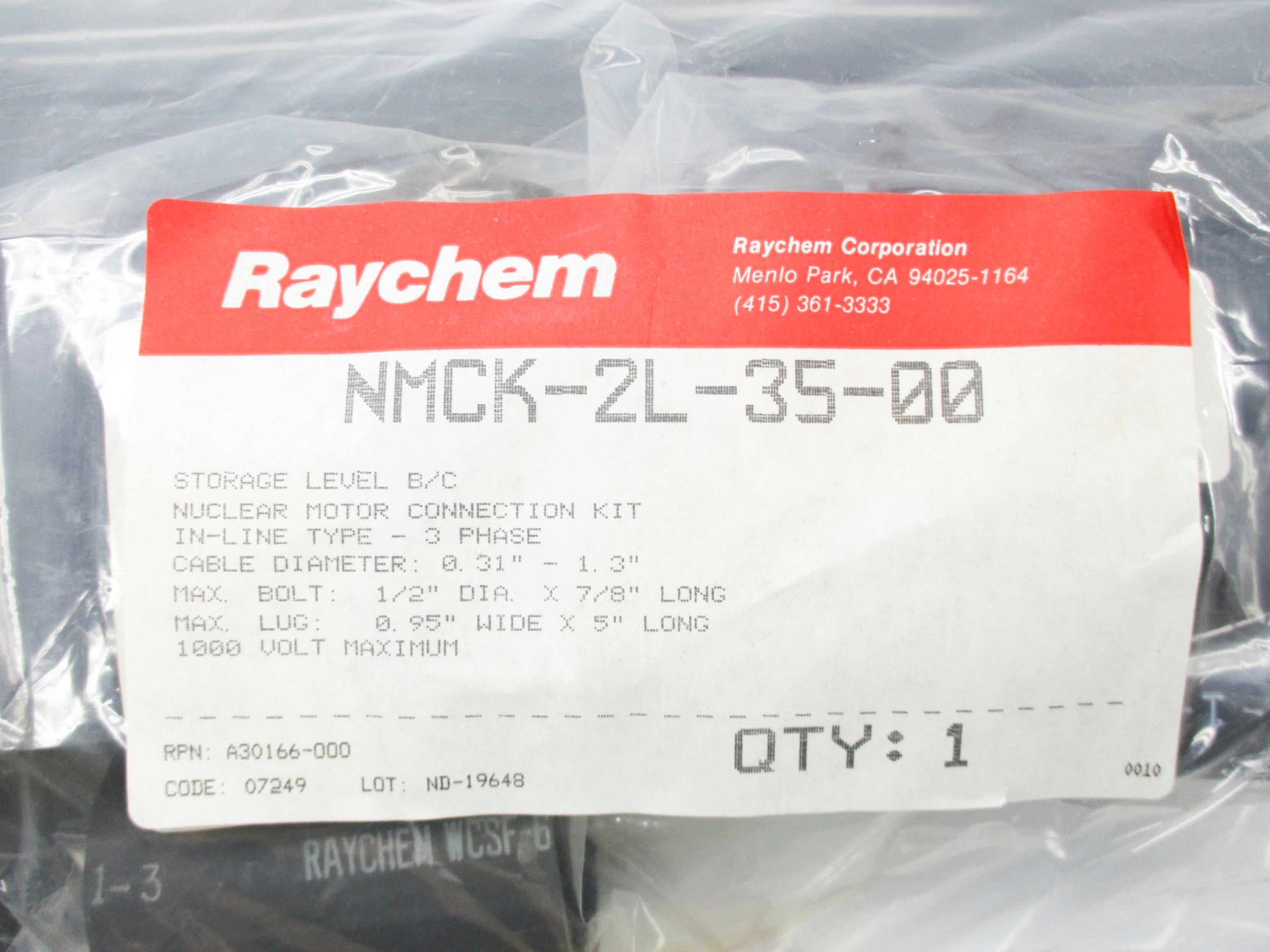 RAYCHEM NMCK-2L-35-00 NSMP
