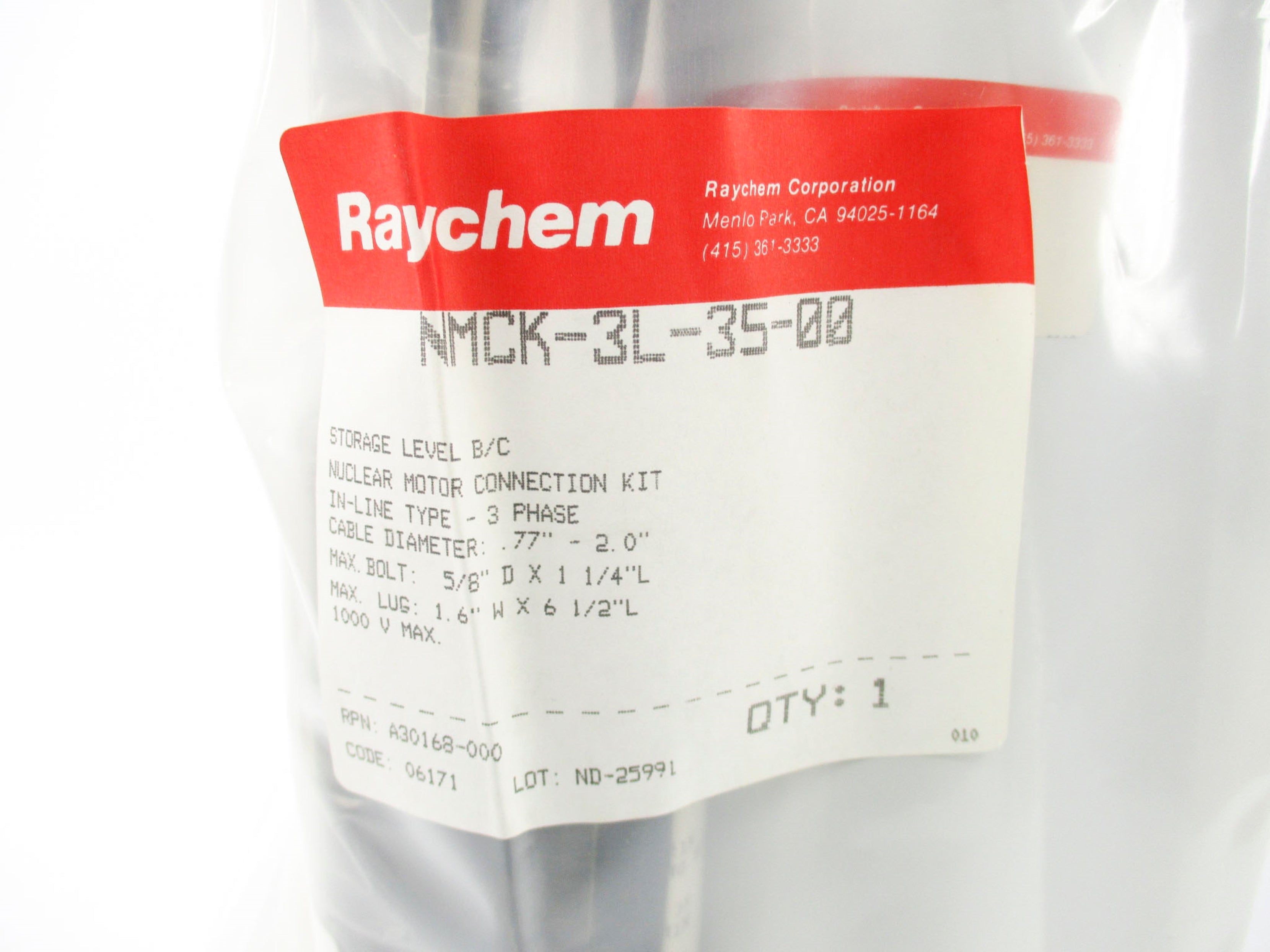 RAYCHEM NMCK-3L-35-00 NSMP