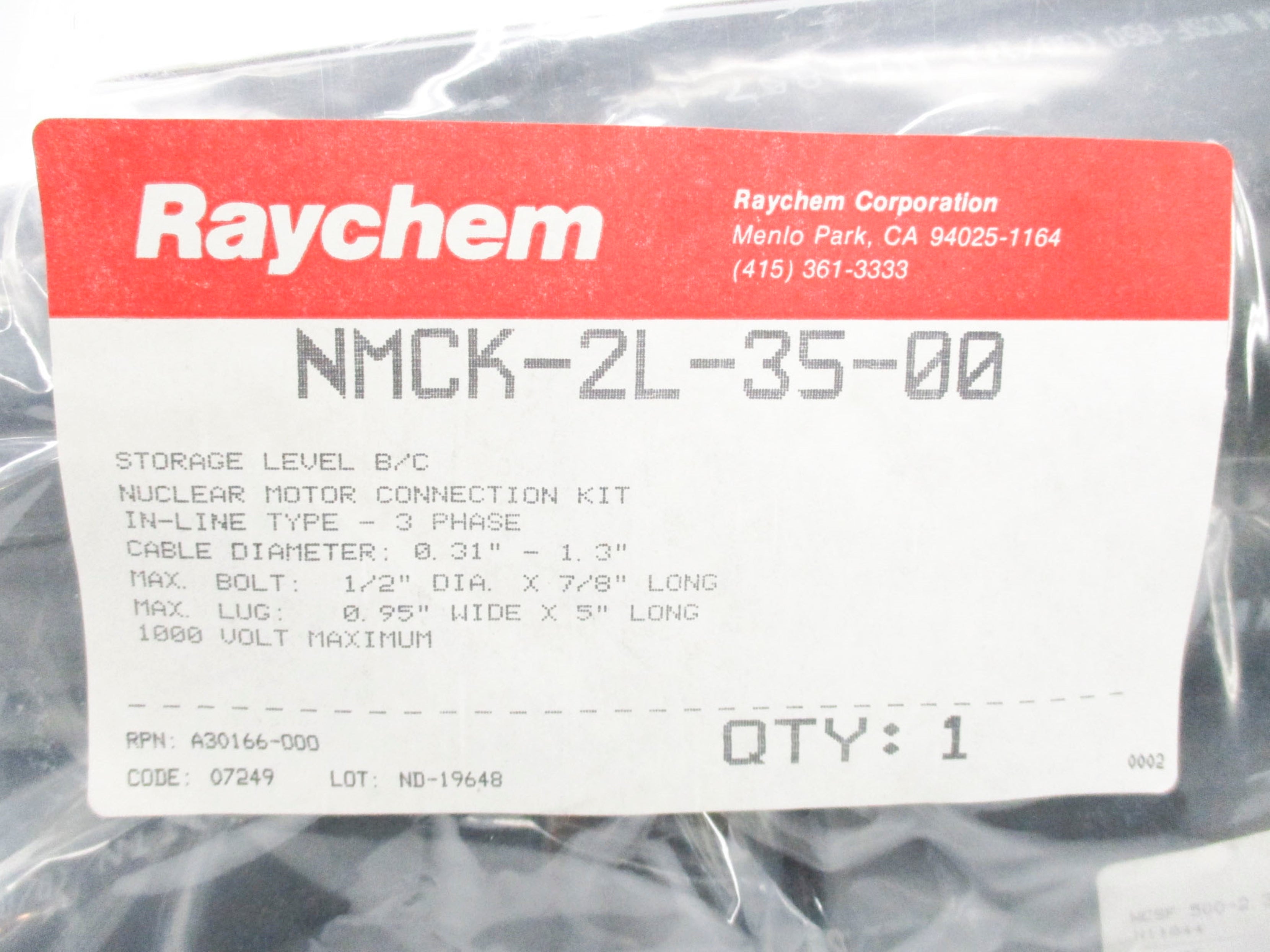 RAYCHEM NMCK-2L-35-00 NSNP