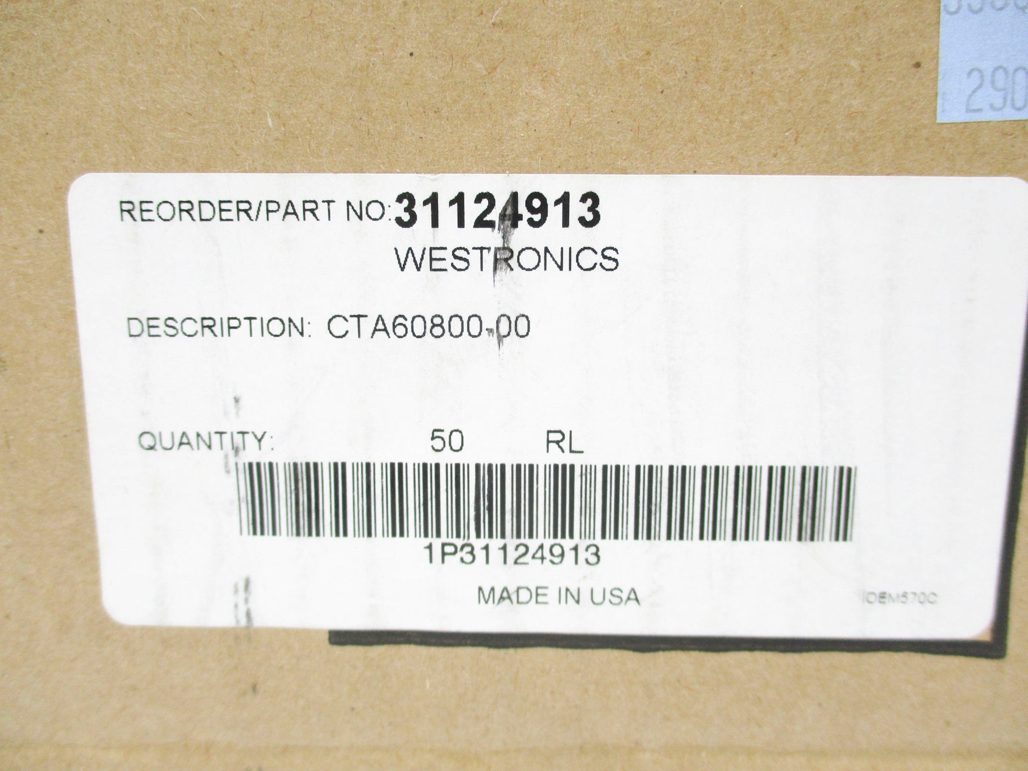 WESTRONICS CTA60800-00 (PKG OF 50) NSMP