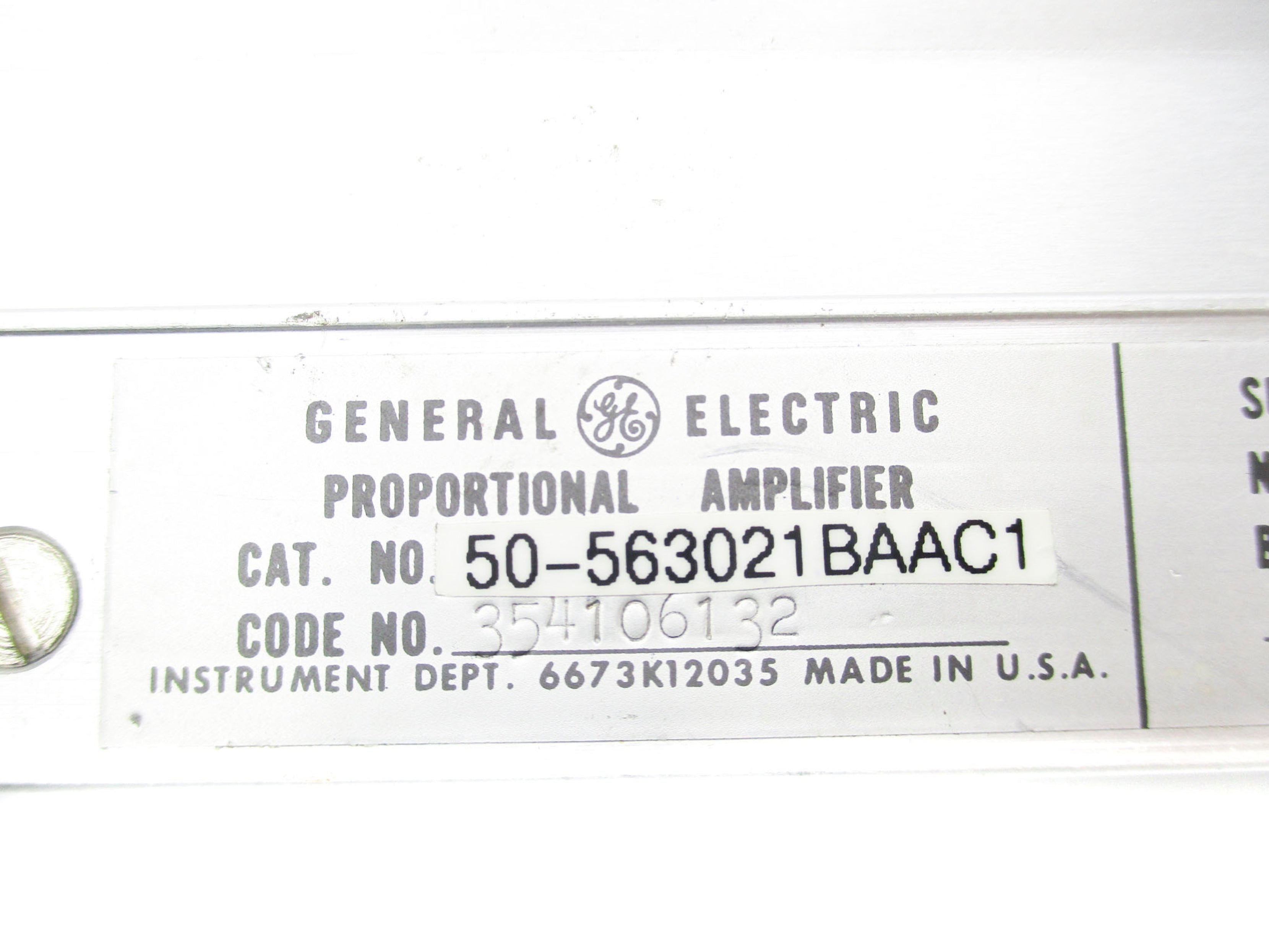 GENERAL ELECTRIC 50-563021BAAC1 UNMP