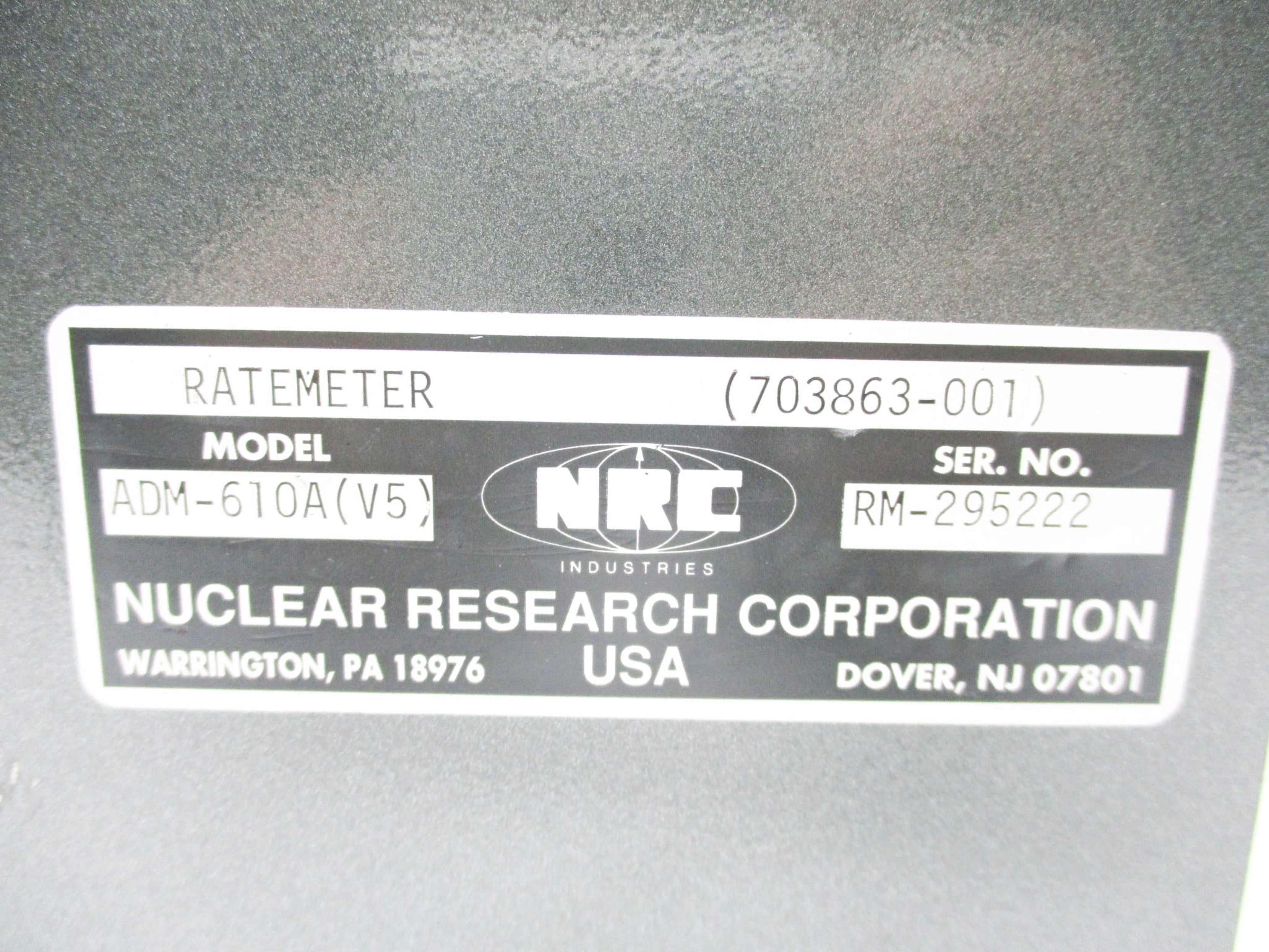NRC ADM-610A(V5) UNMP