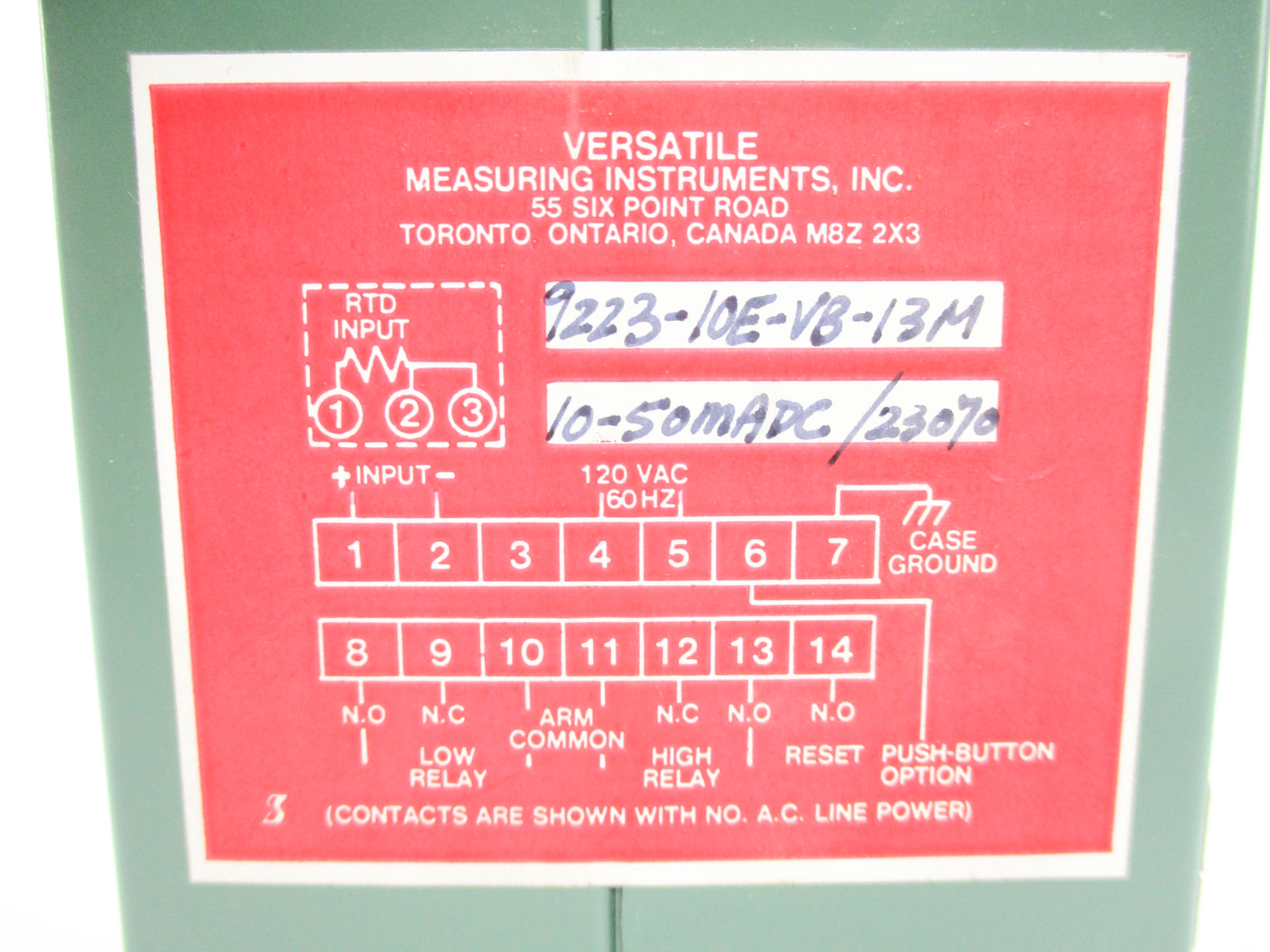VERSATILE 9223-10E-VB-13M NSNP