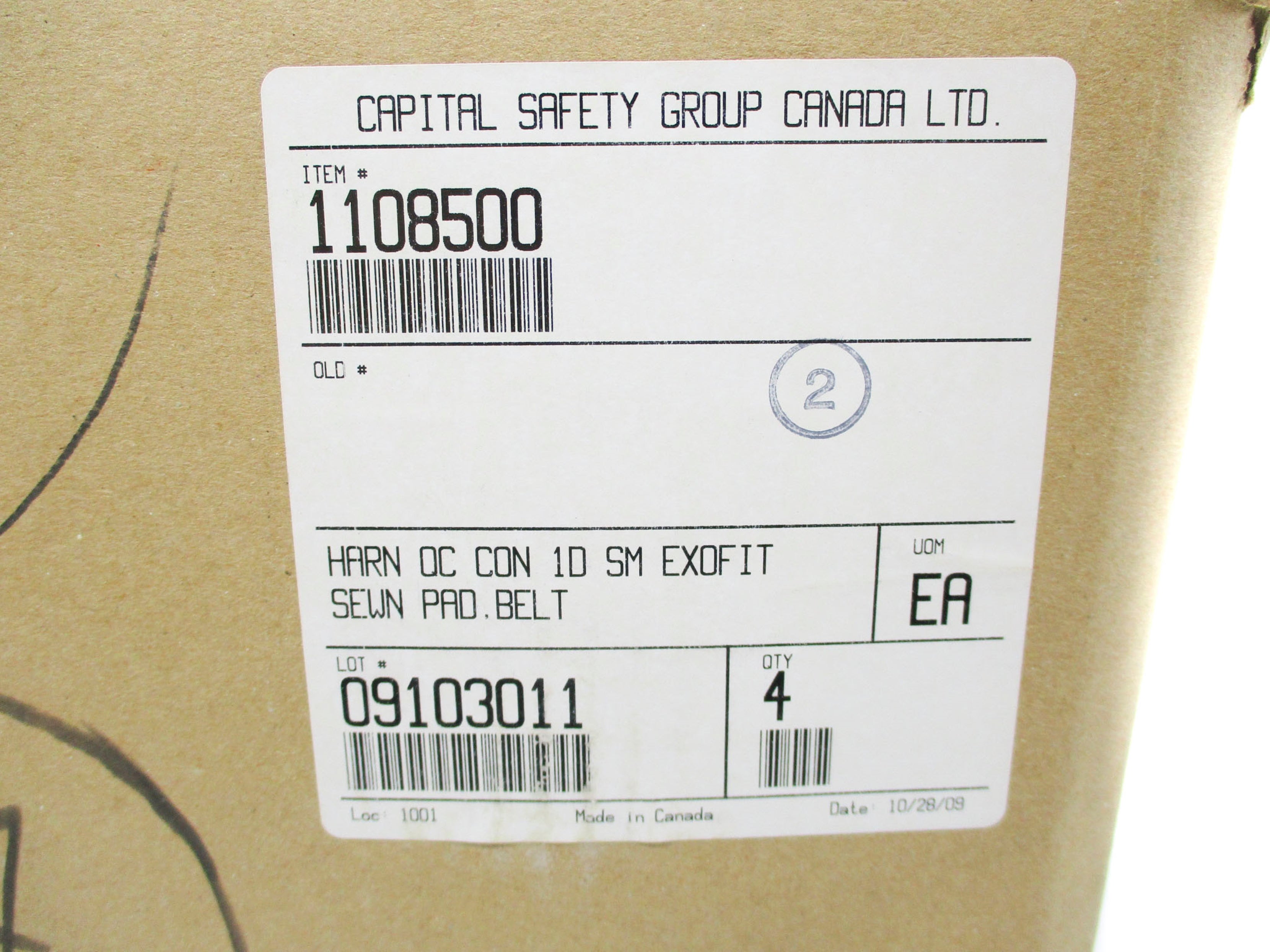 CAPITAL SAFETY 1108500 (PKG OF 4) NSMP