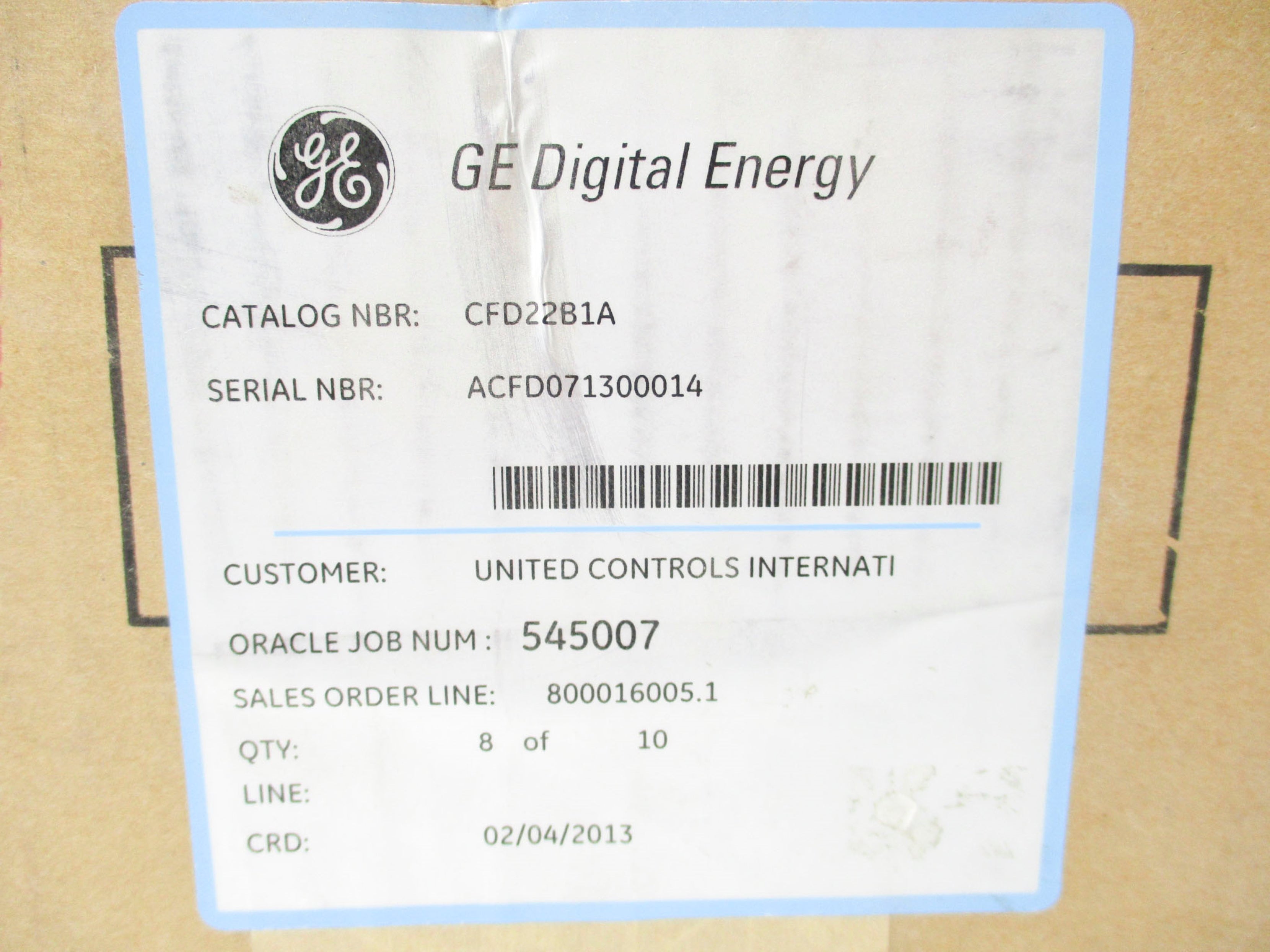 GENERAL ELECTRIC CFD22B1A 0.2-5AMP NSMP