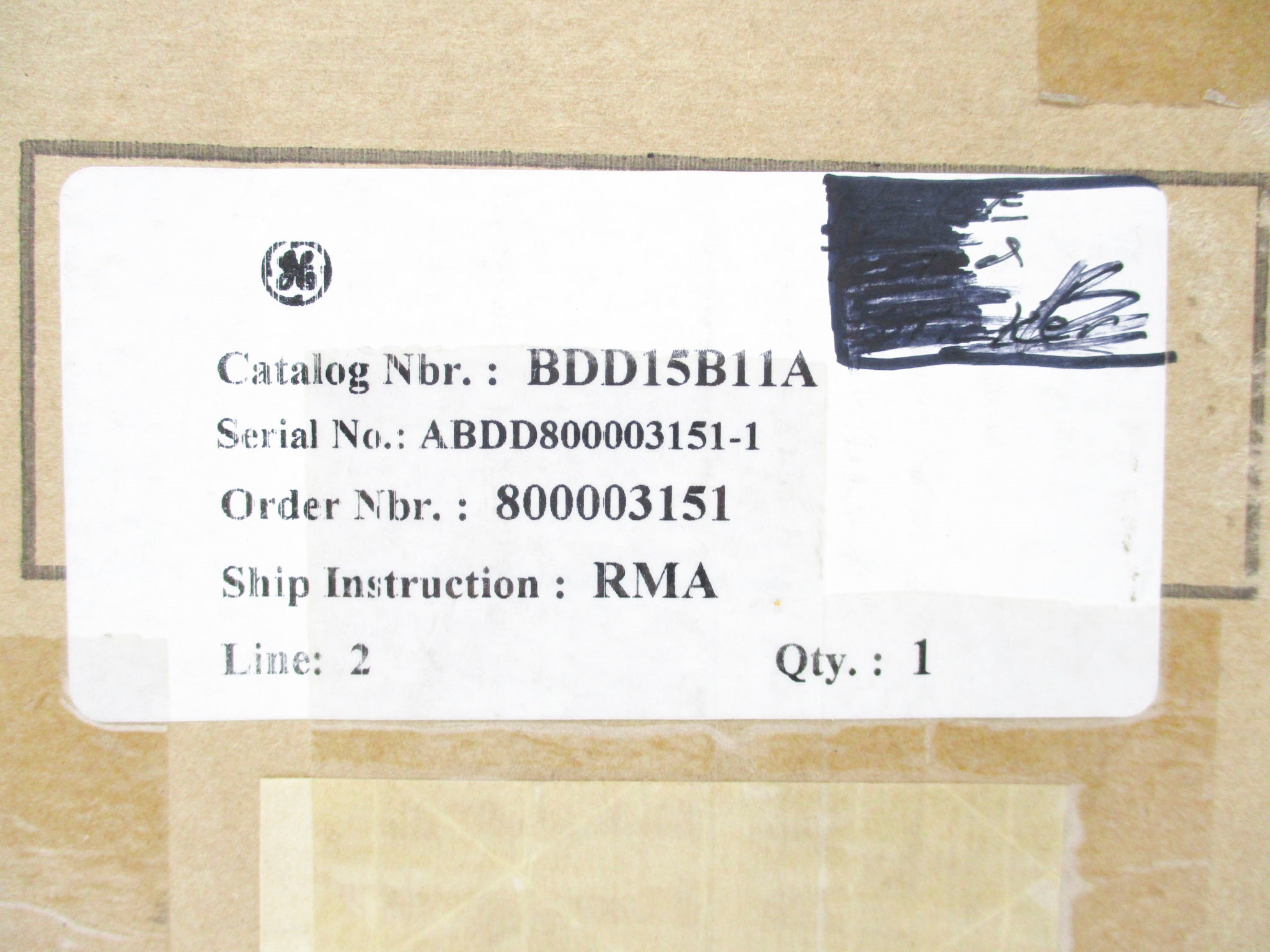 GENERAL ELECTRIC BDD15B11A 5A 125-250V NSMP