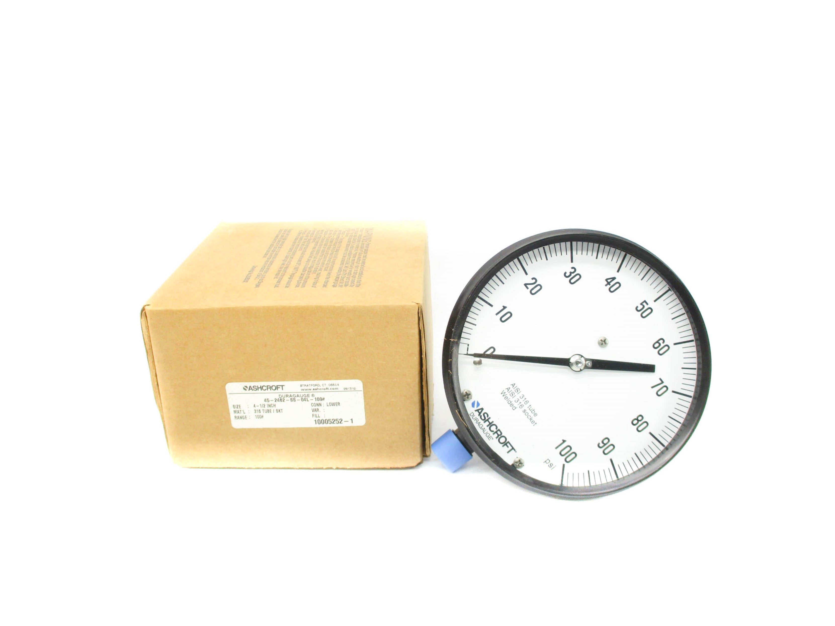 ASHCROFT 45-2462-SS-04L-100# NSMP