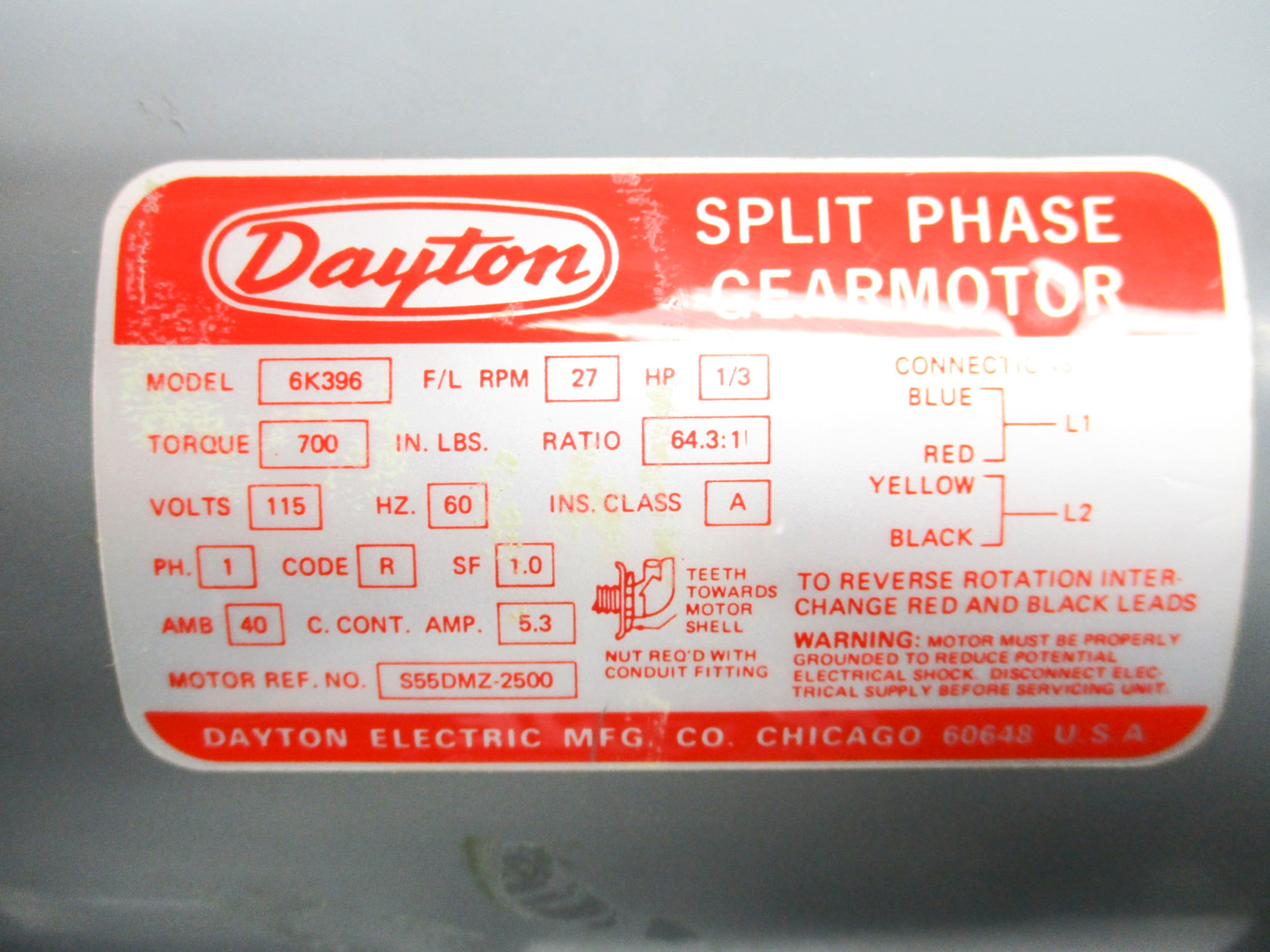 DAYTON 9K315A NSNP