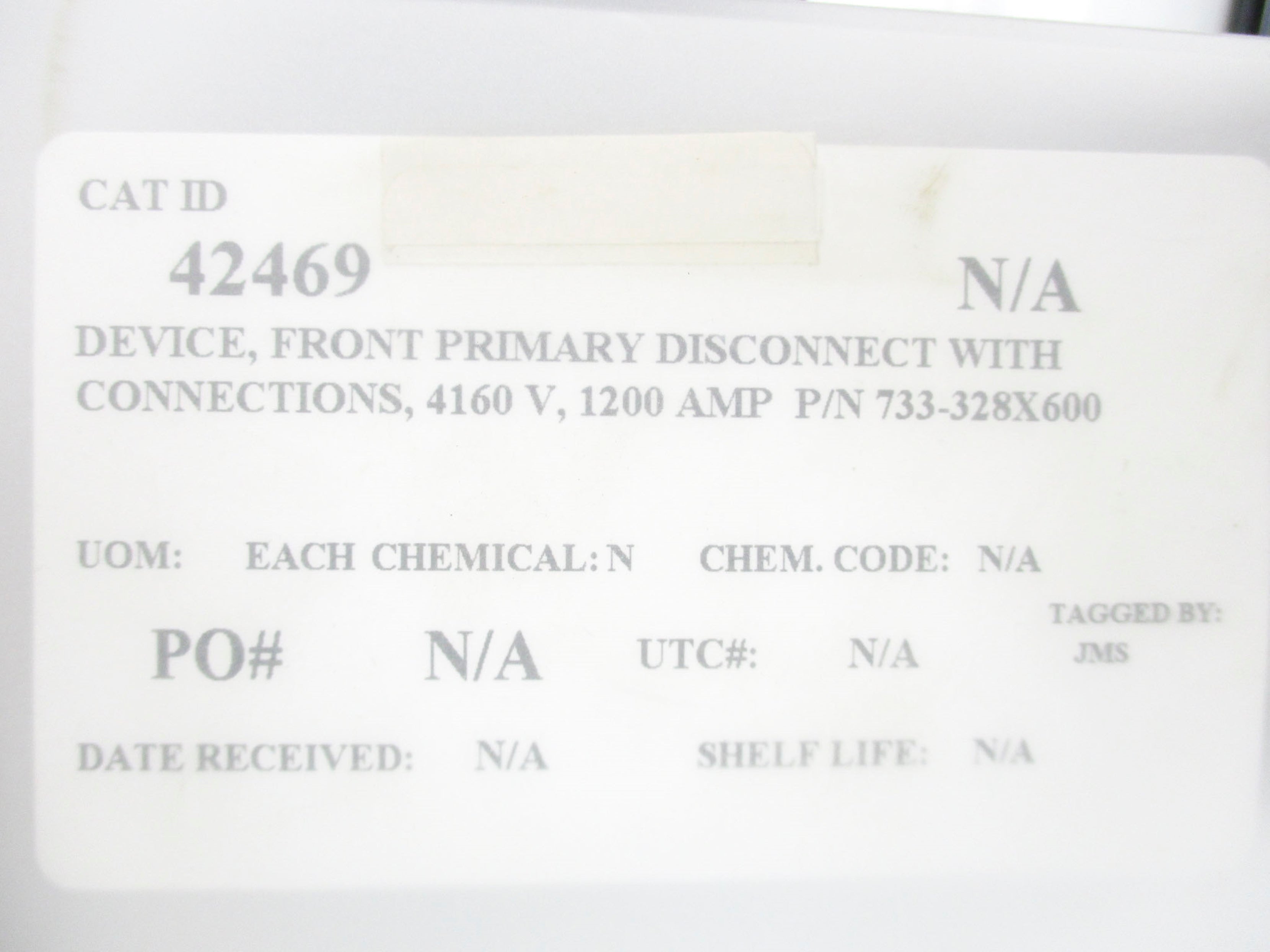 GENERAL ELECTRIC 733-328X600 UNMP