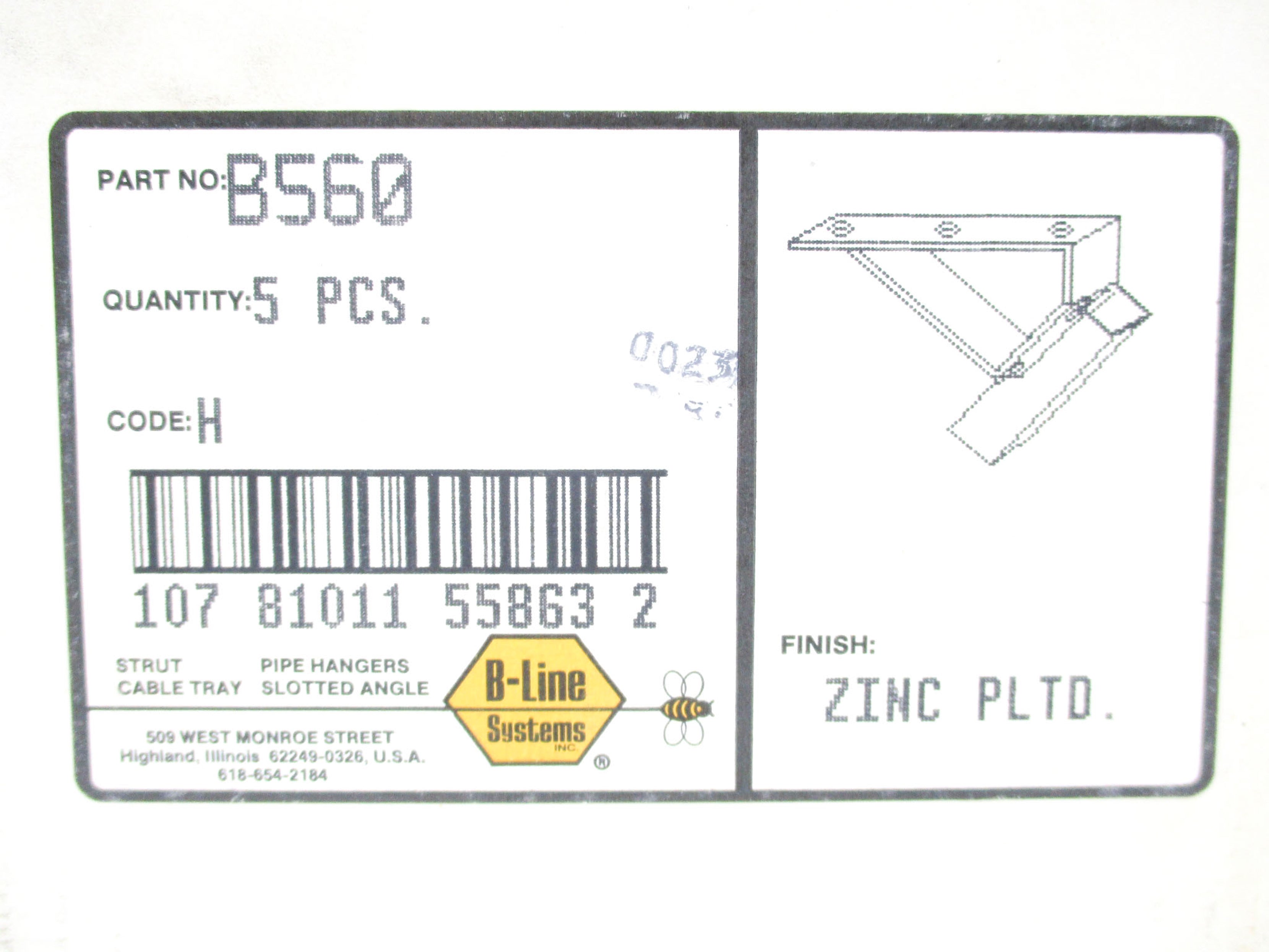 B-LINE B560 (PKG OF 5) NSMP