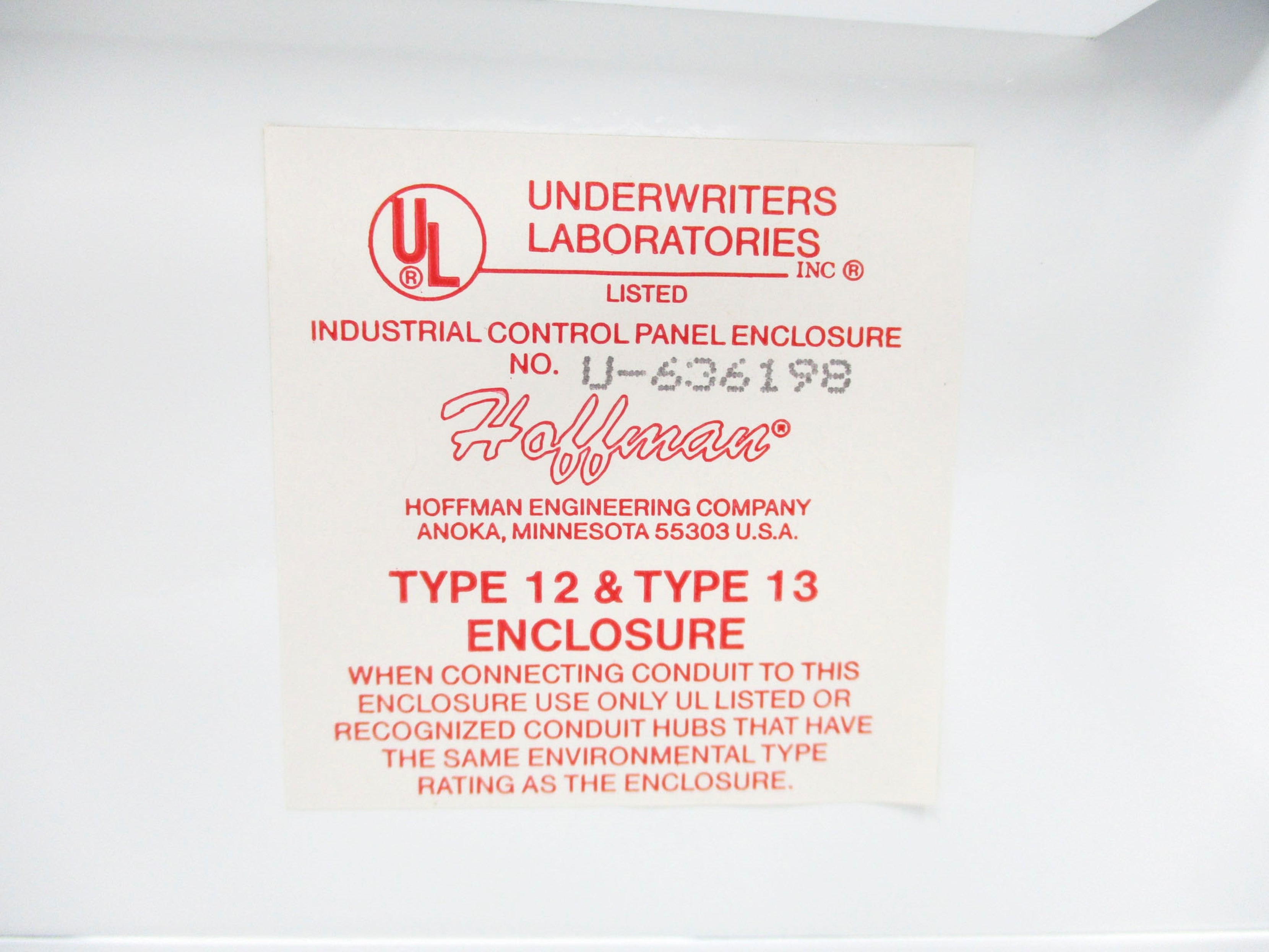 HOFFMAN U-636198 NSNP