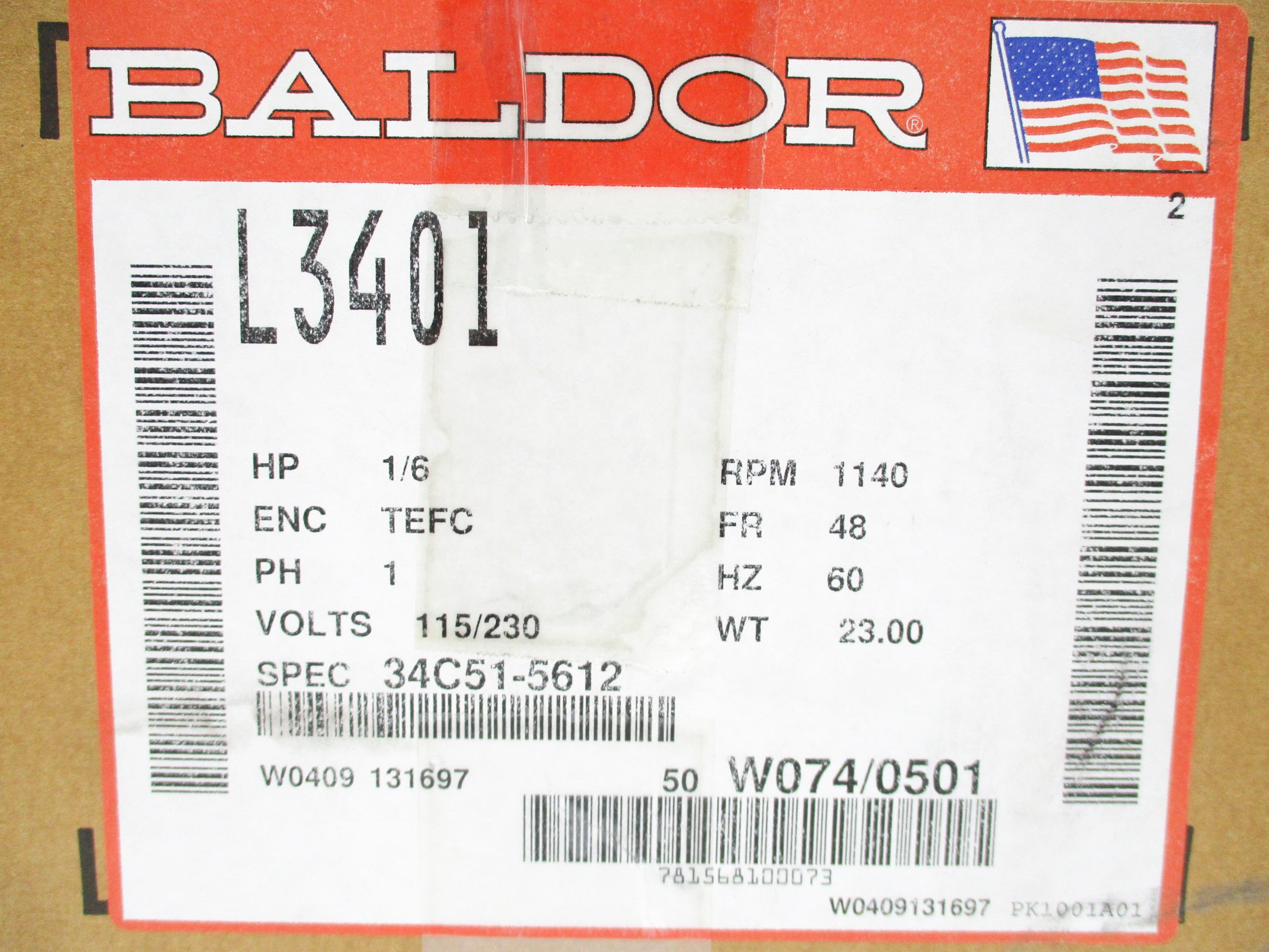 BALDOR L3401 NSMP