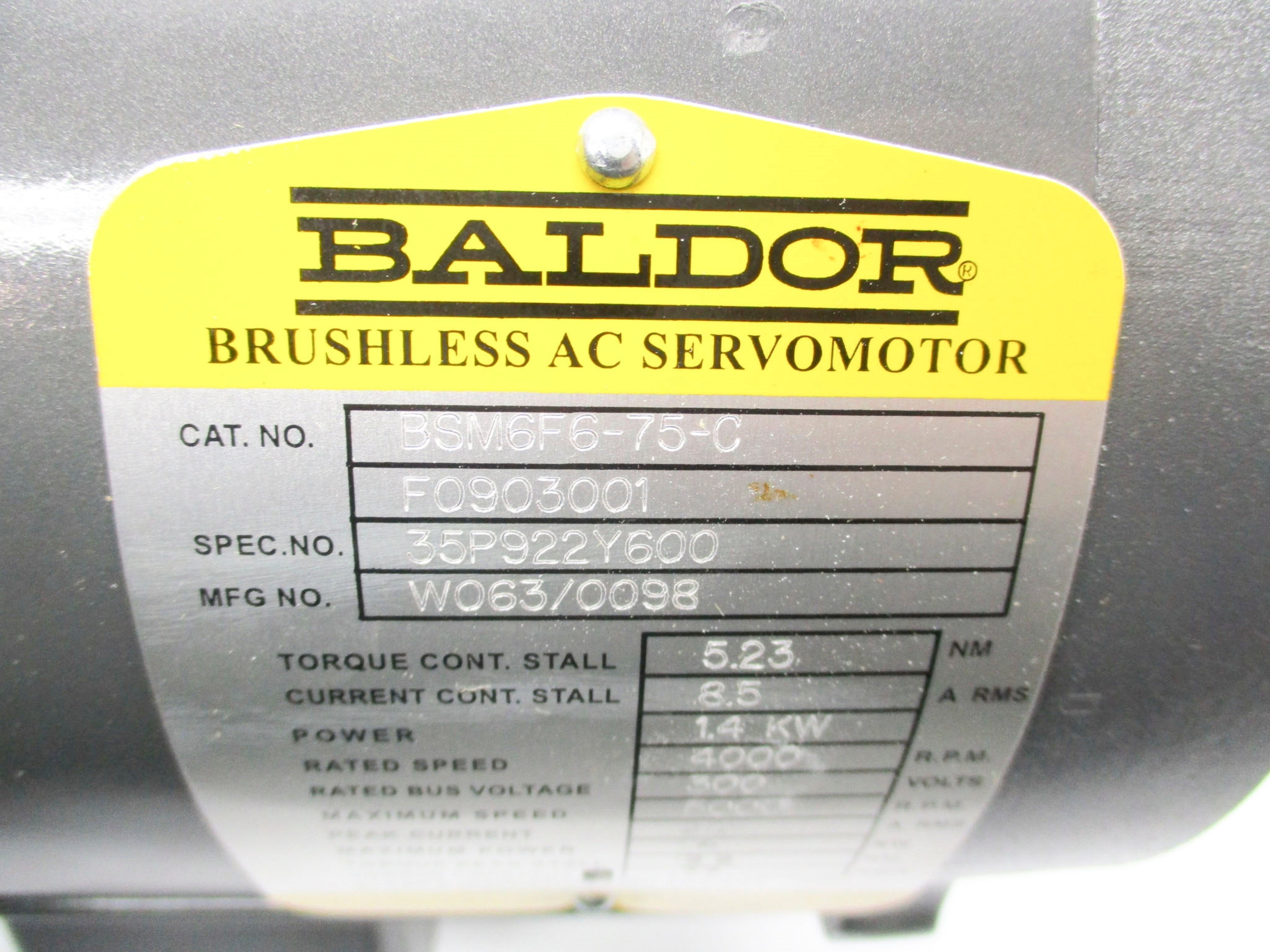 BALDOR BSM6F6-75-C NSMP