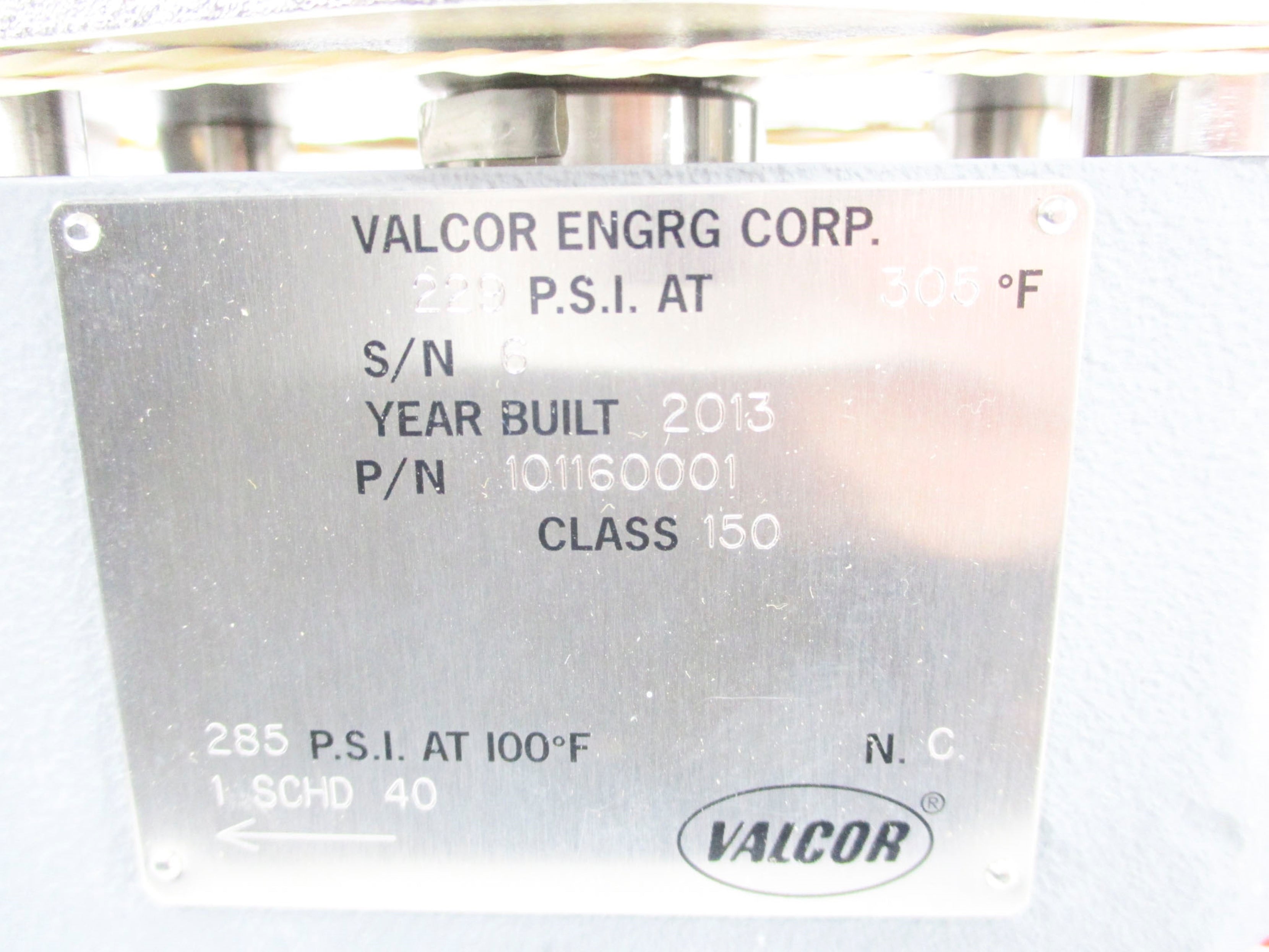 VALCOR V105-204 101160001 UNMP