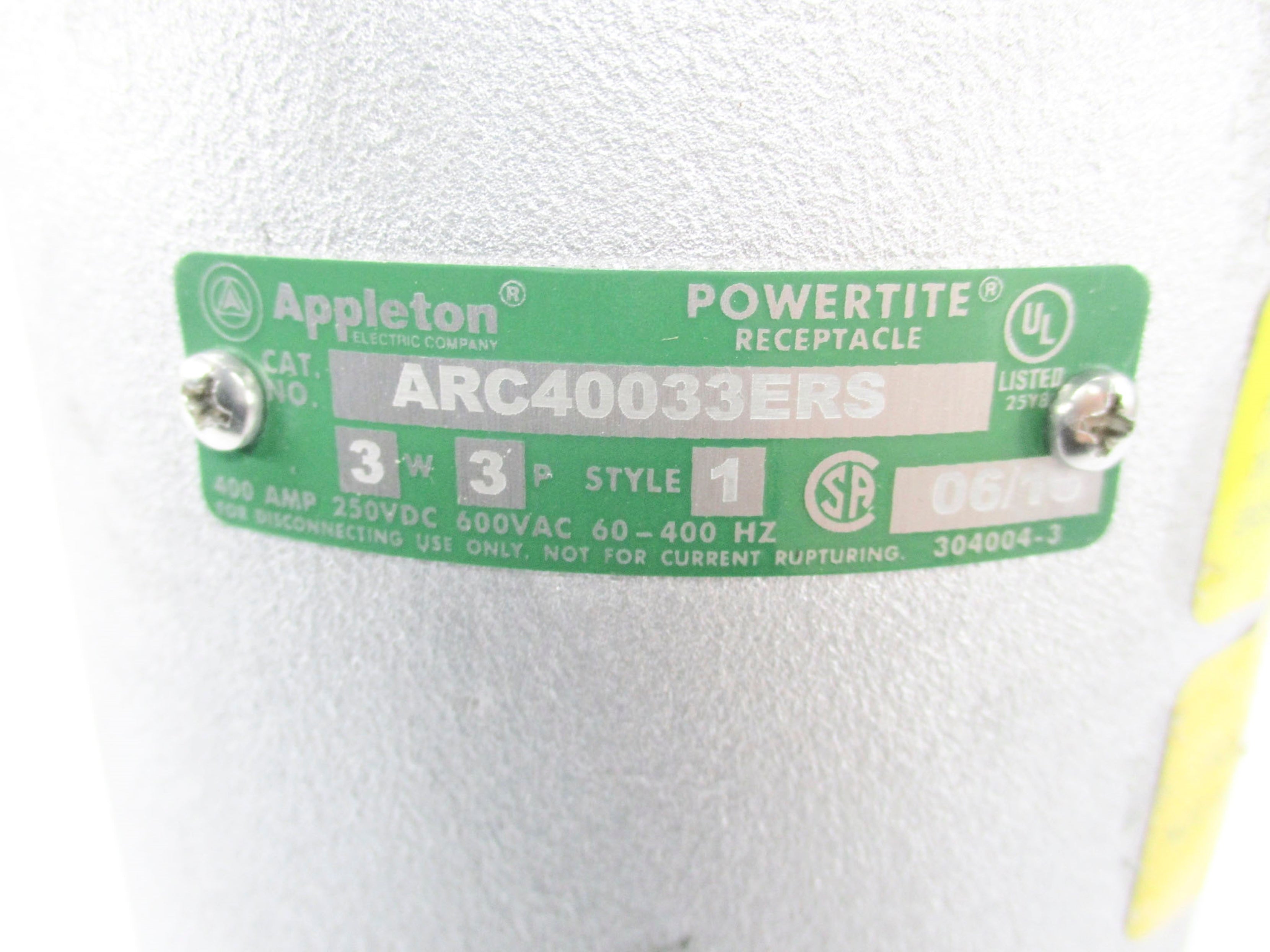 APPLETON ARC40033ERS NSMP