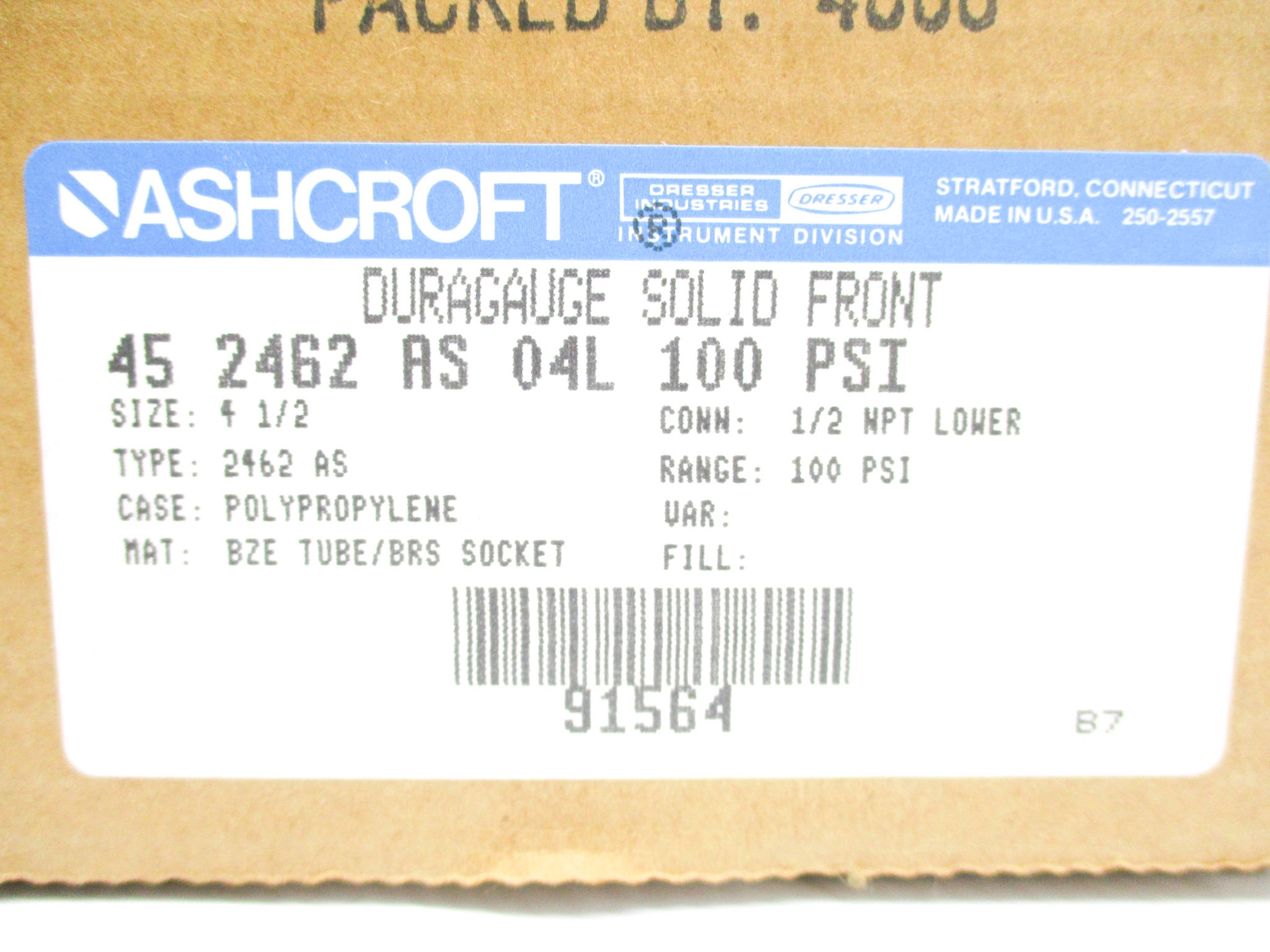 ASHCROFT 45-2462-A-04L-100 NSMP