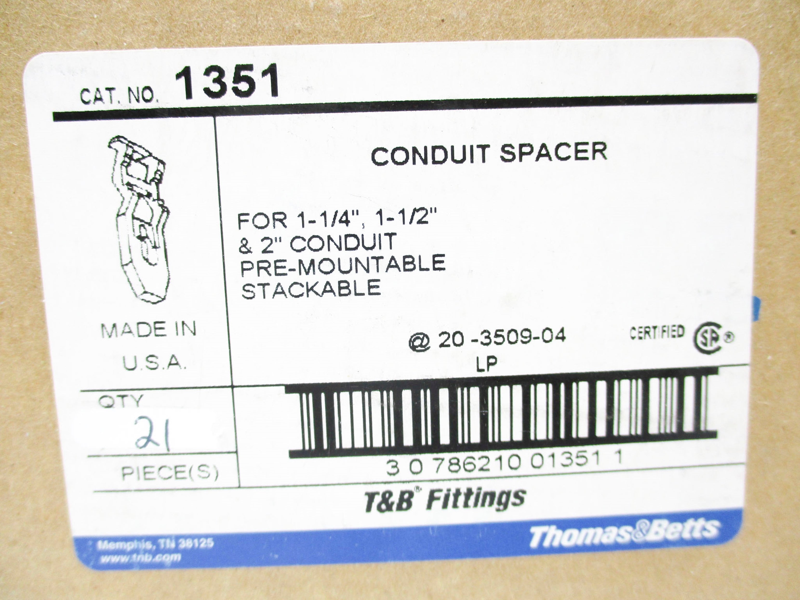 THOMAS&BETTS 1351 (PKG OF 21) NSMP