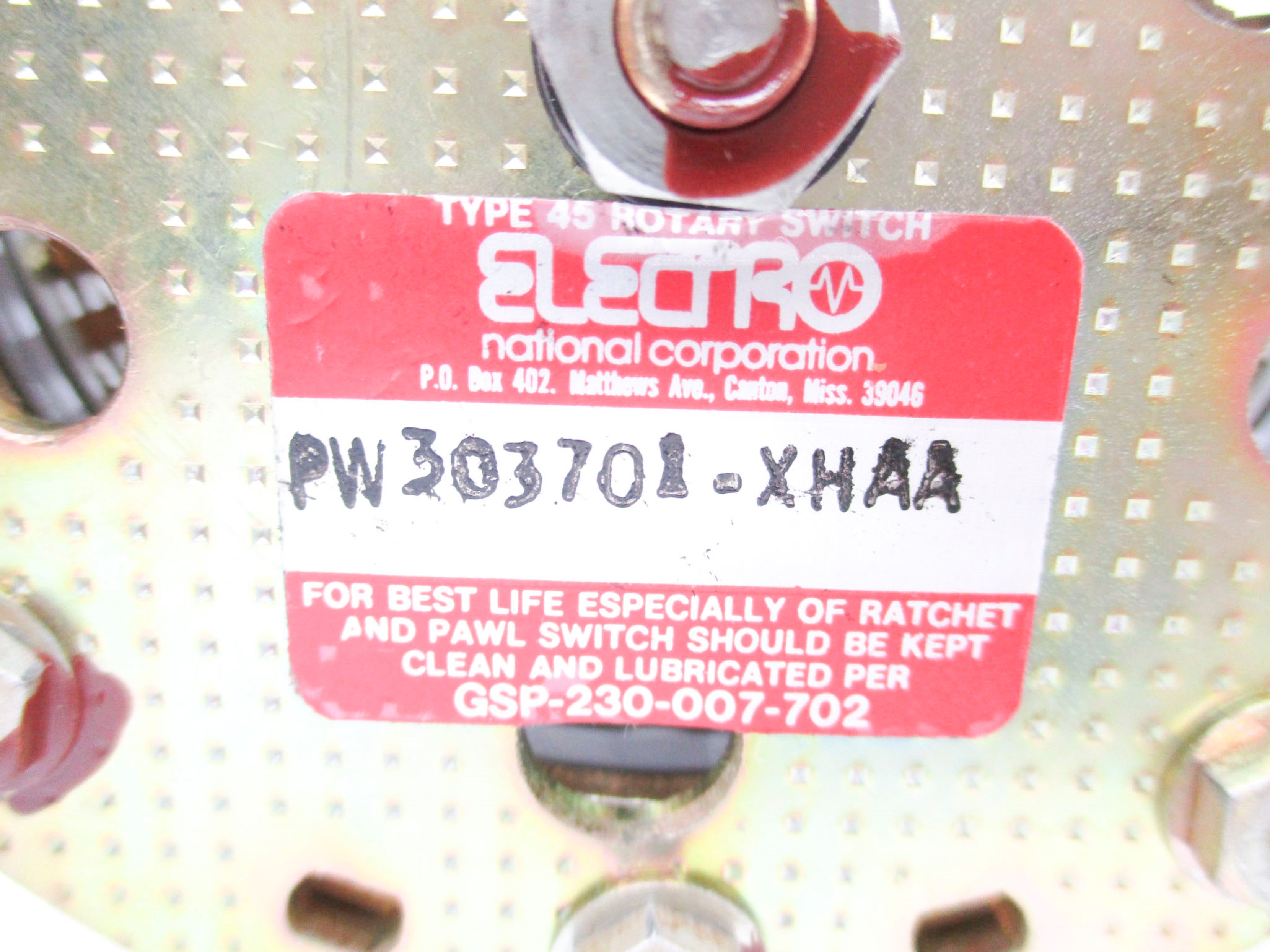 ELECTRO PW303701-XHAA NSMP