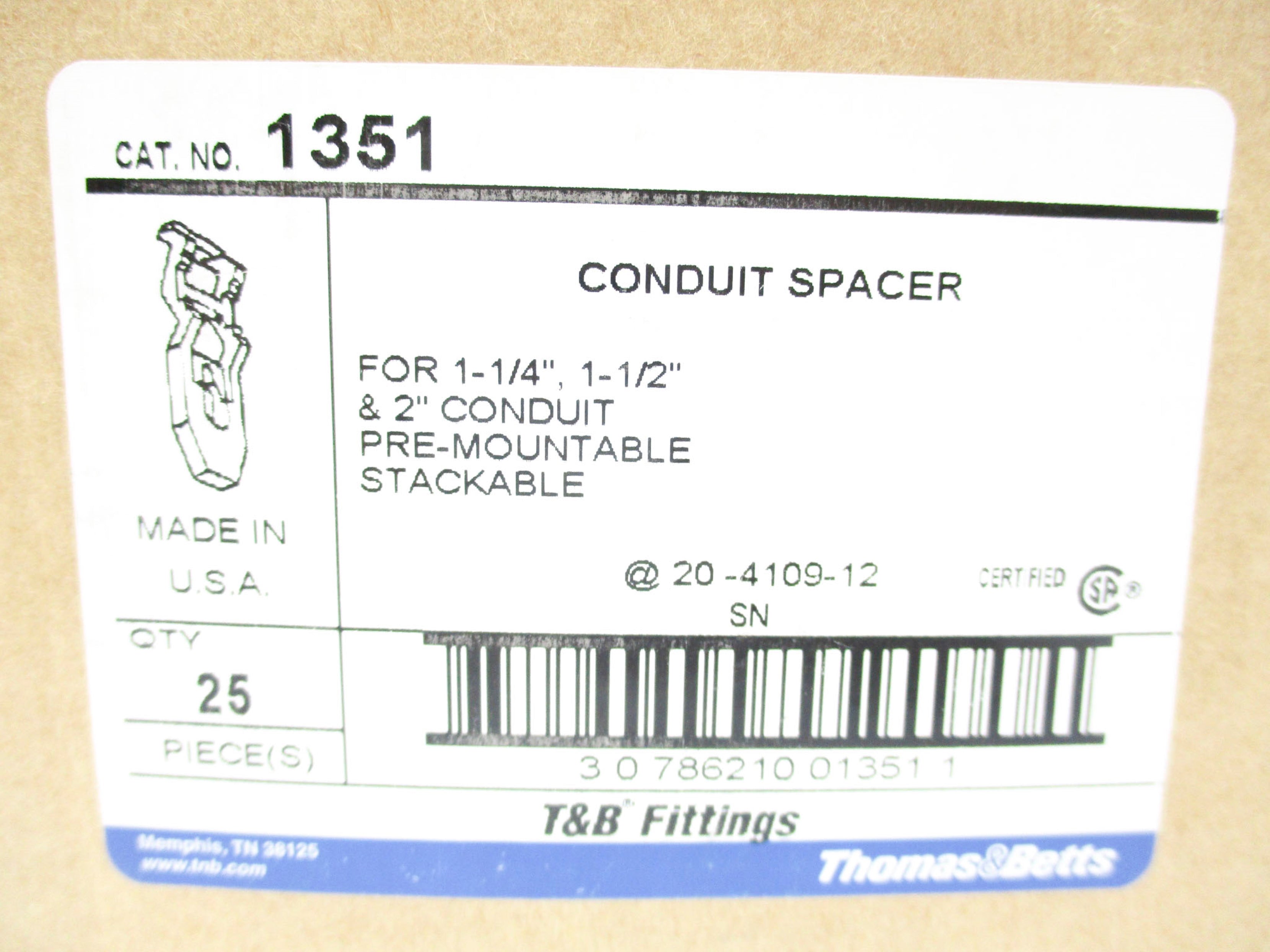 THOMAS&BETTS 1351 (PKG OF 25) NSMP