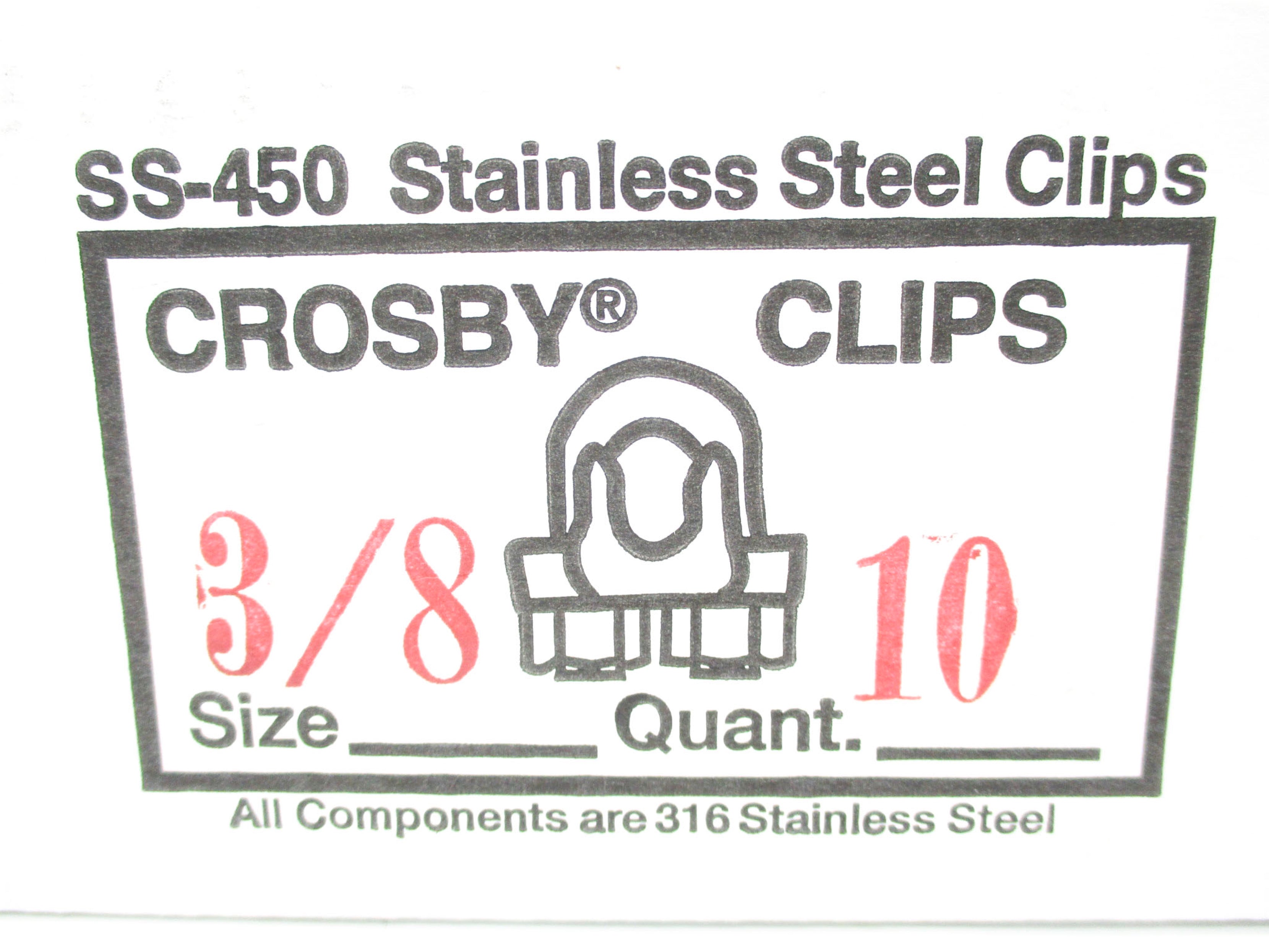 CROSBY SS-450 (PKG OF 10) NSMP