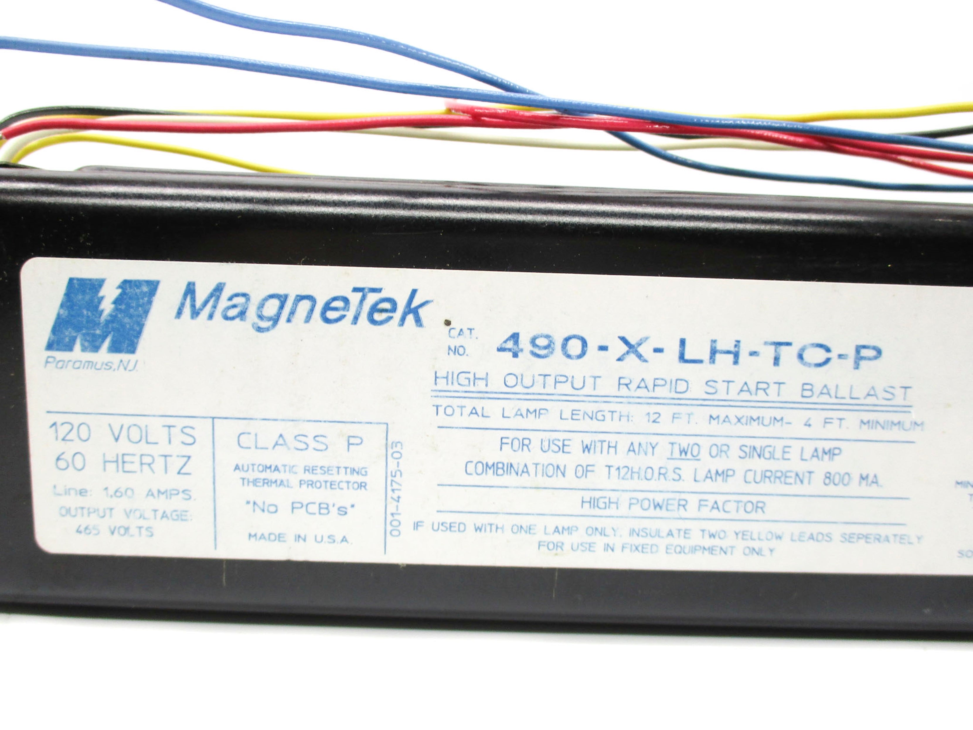MAGNETEK 490-X-LH-TC-P NSMP