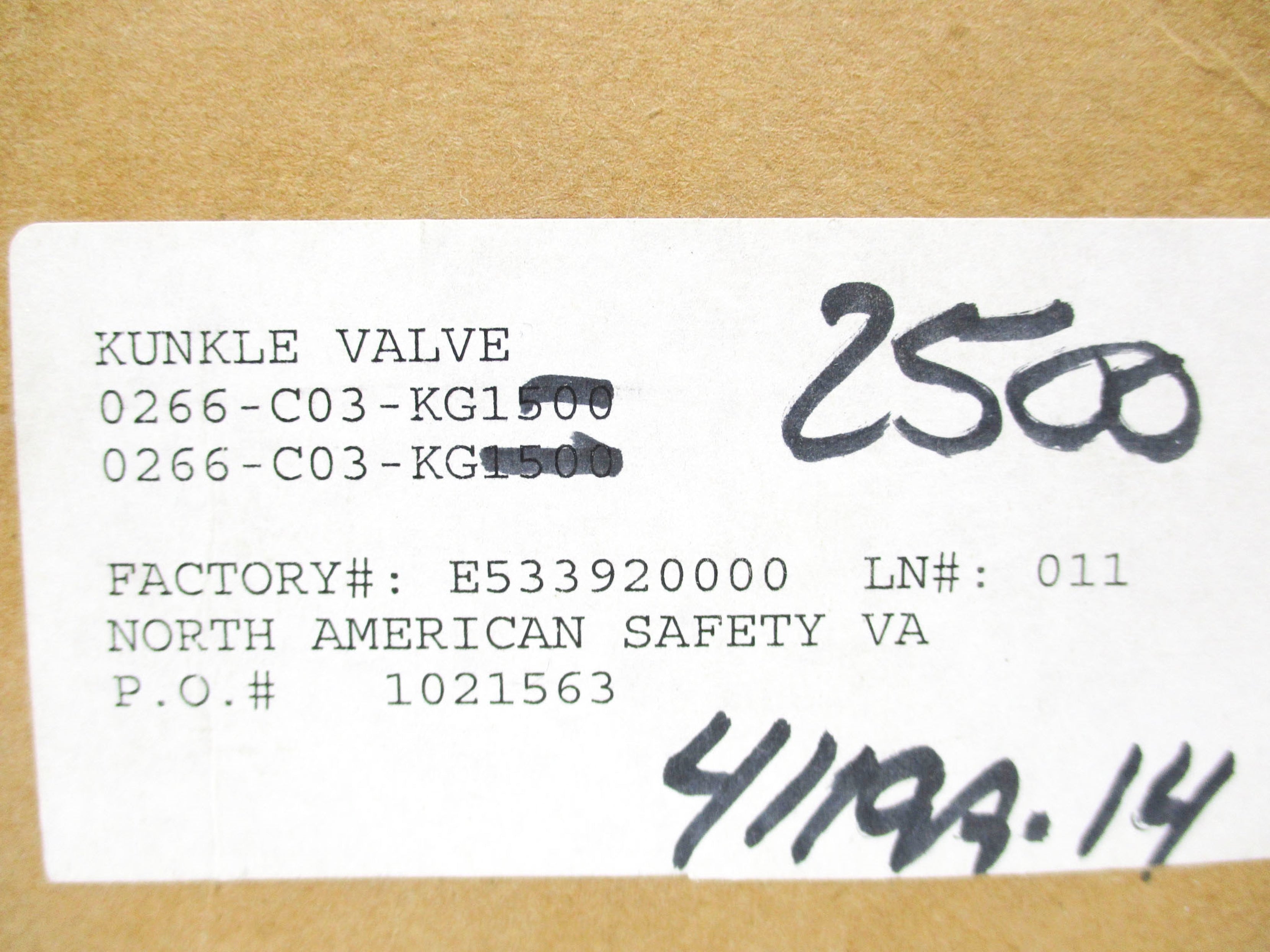 KUNKLE 266-C03-KG NSMP