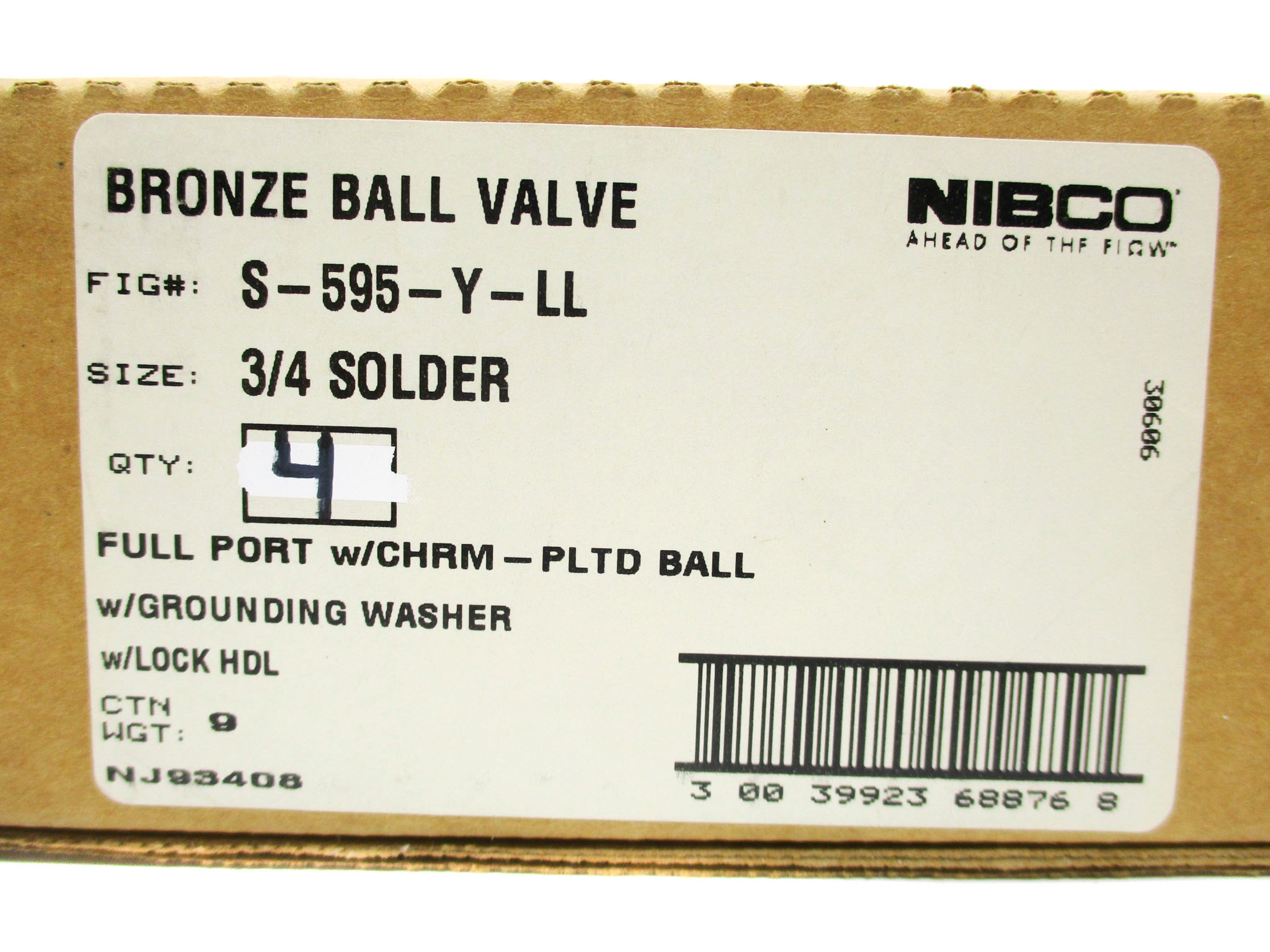 NIBCO S-595-Y-LL (PKG OF 4) NSMP