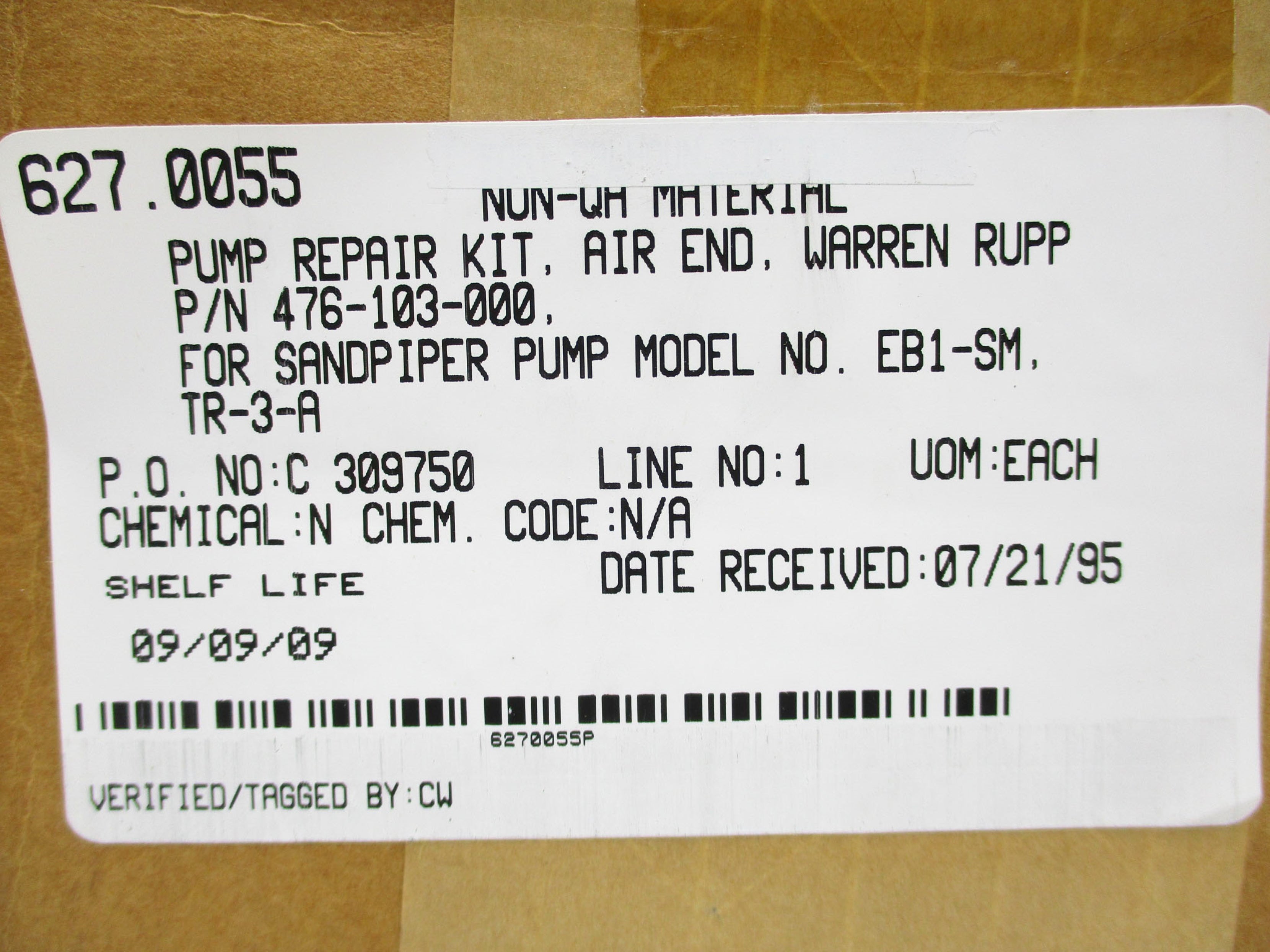 WARREN RUPP 476-103-000 NSMP