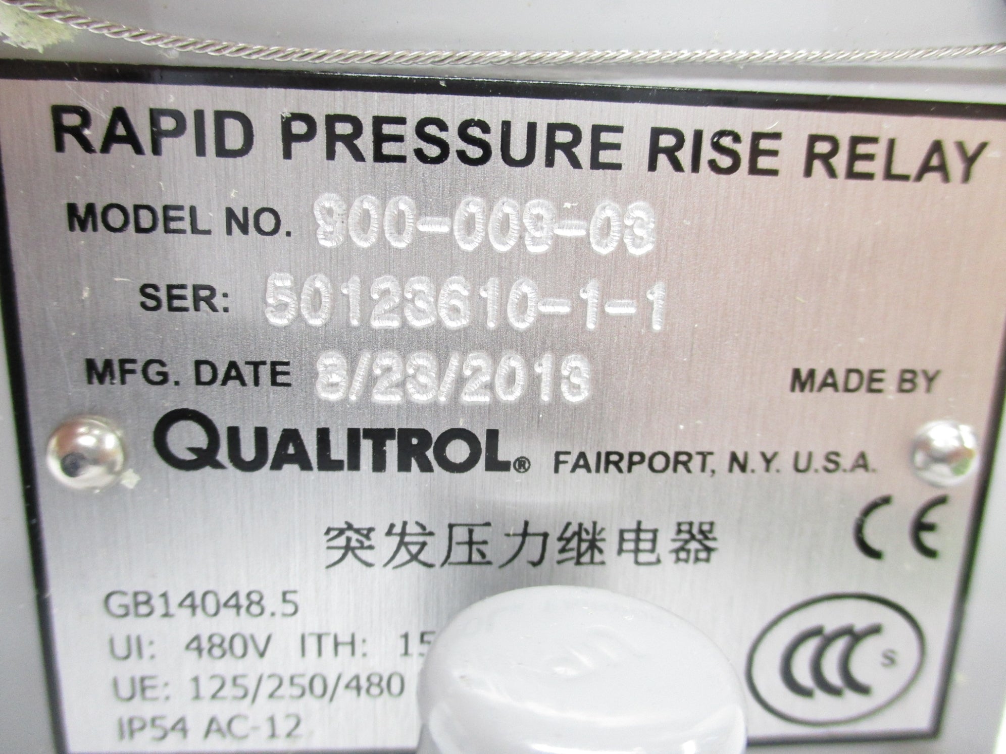 QUALITROL 900-009-03 480V NSMP