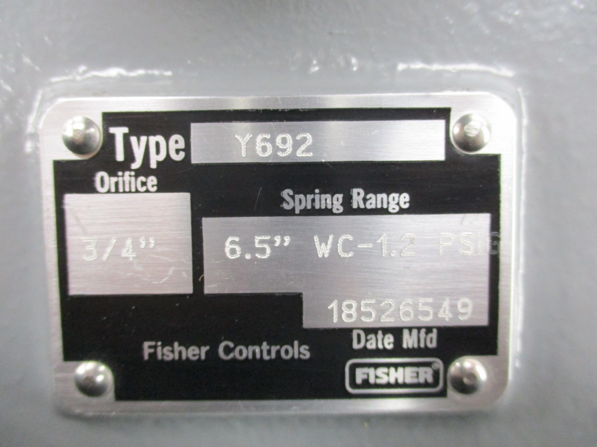 FISHER CONTROLS Y692 NSNP