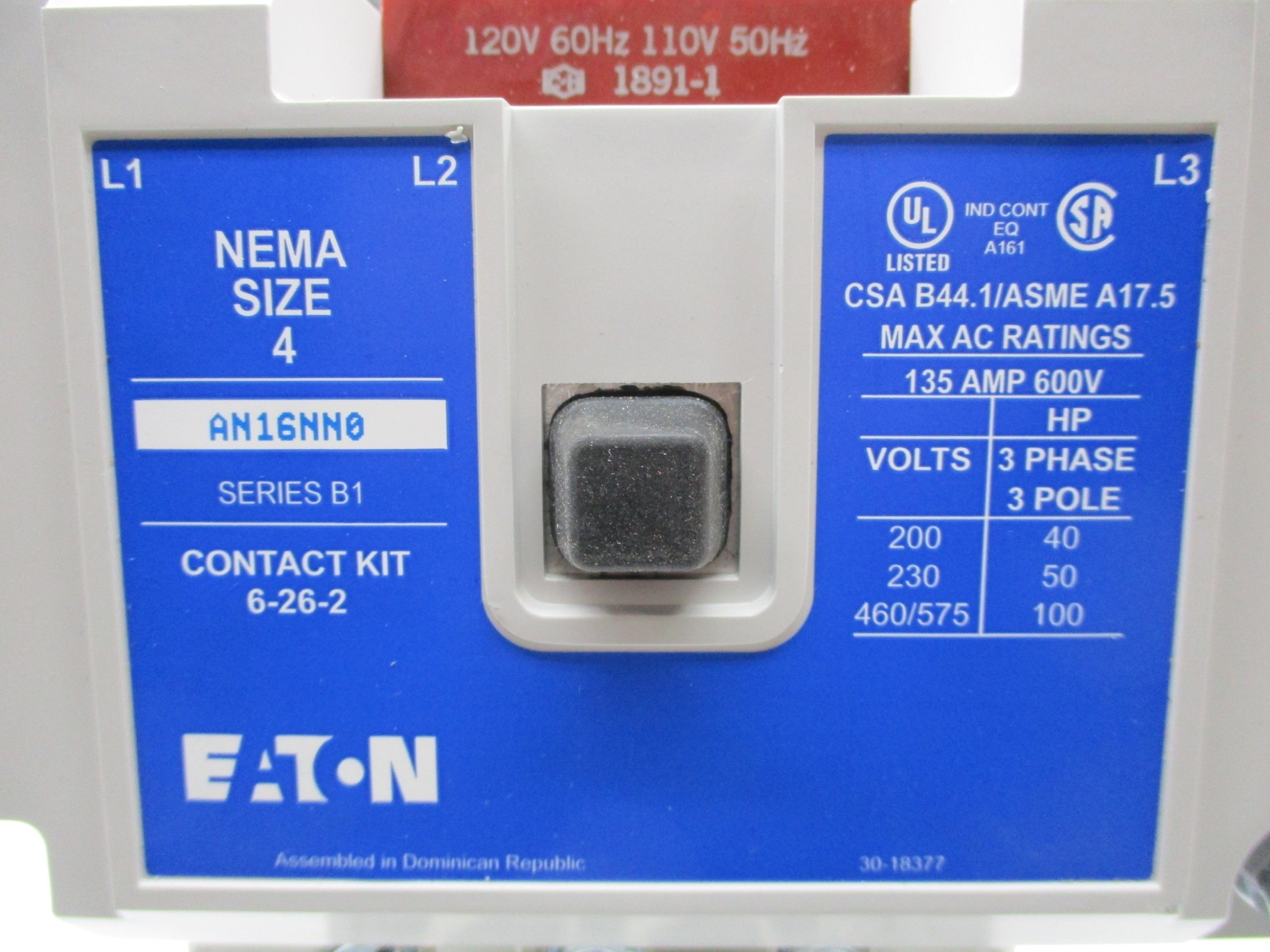 EATON AN16NN0 SER. B1 120V NSNP