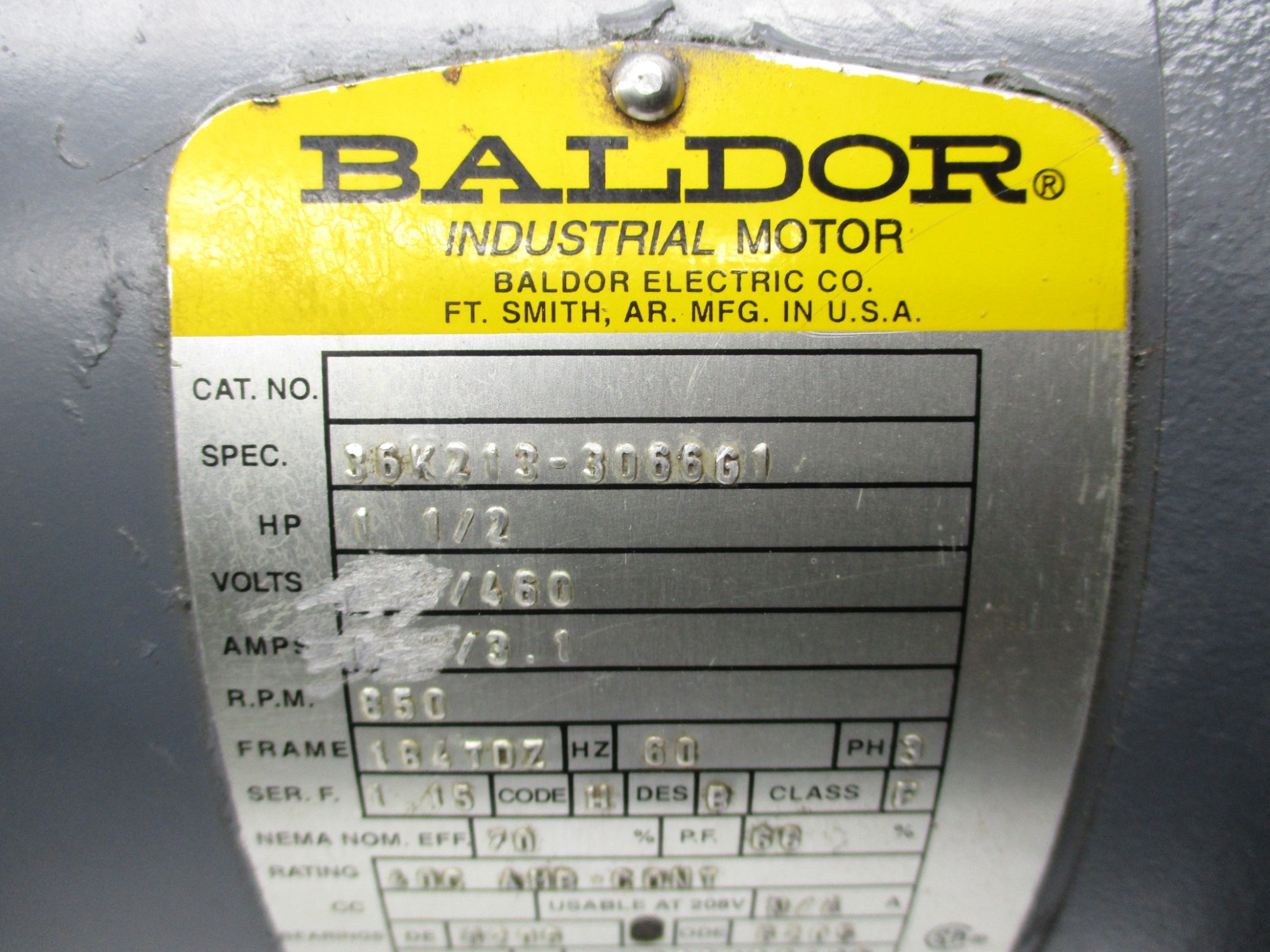 BALDOR 36K213-3066G1 UNMP