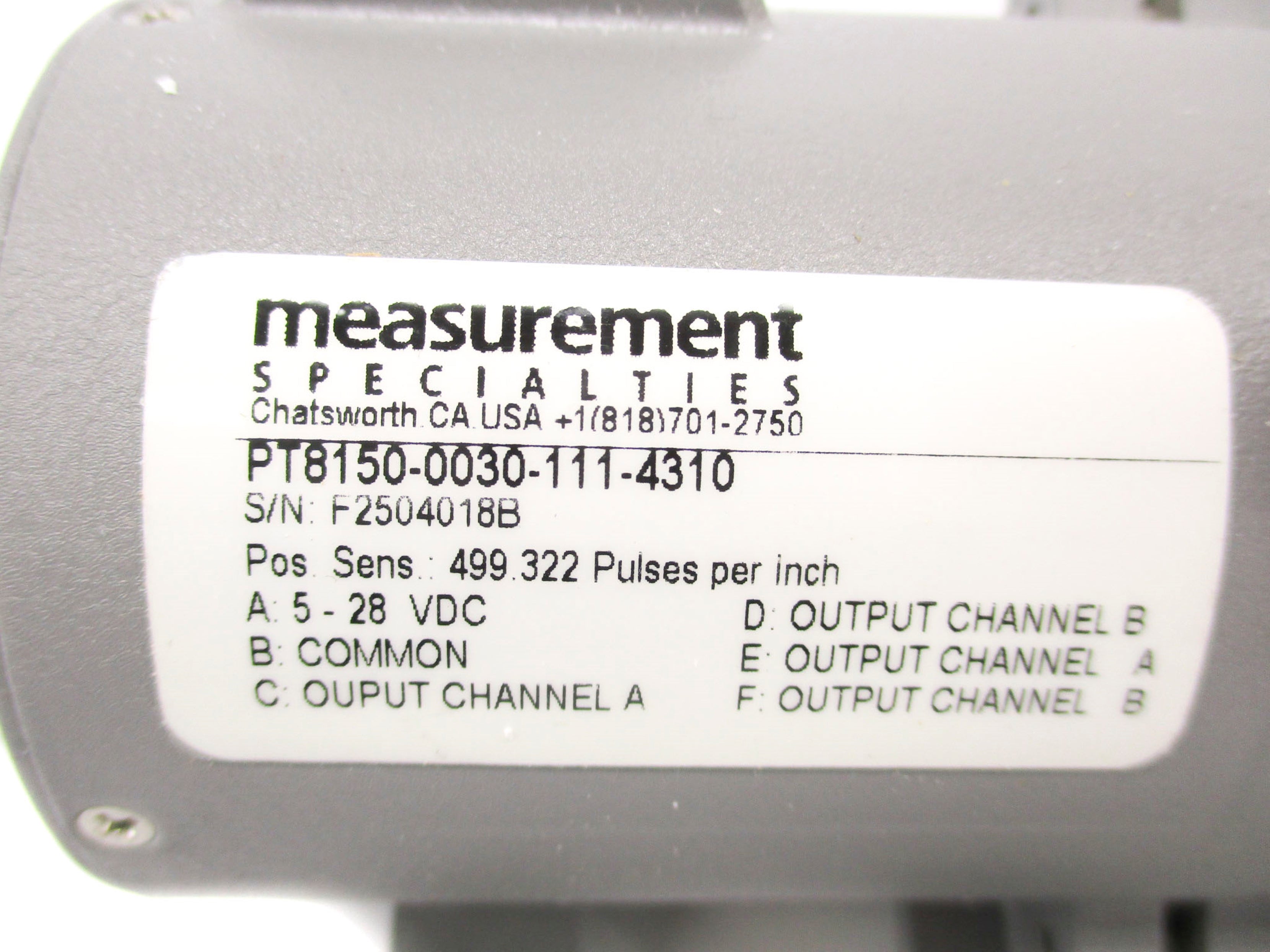 MEASUREMENT SPECIALTIES PT8150-0030-111-4310 NSMP