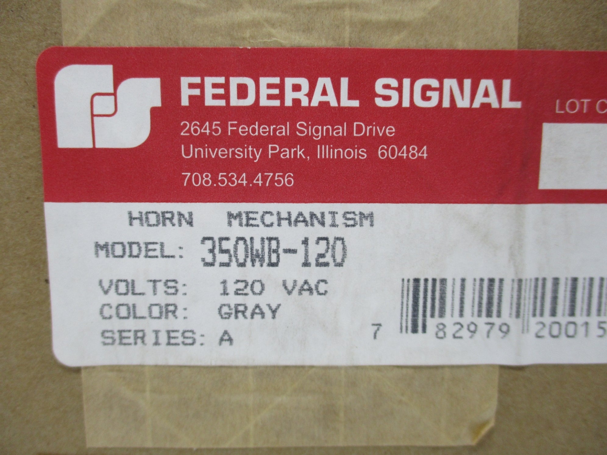 FEDERAL SIGNAL 350-WB-120 NSFS