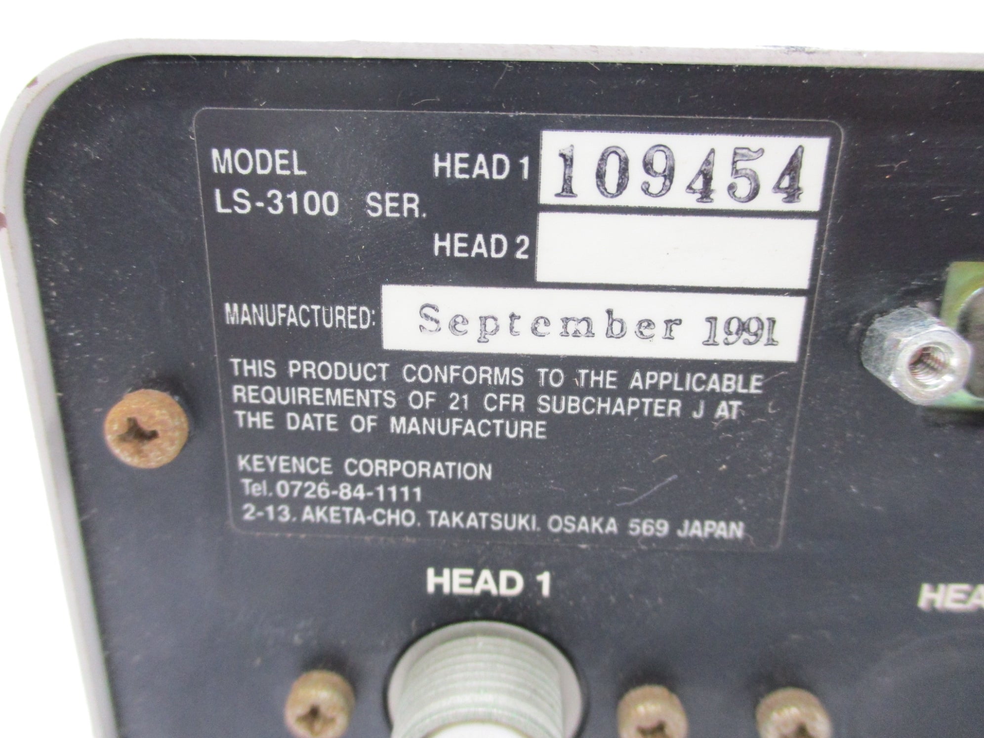 KEYENCE LS-3100 UNMP