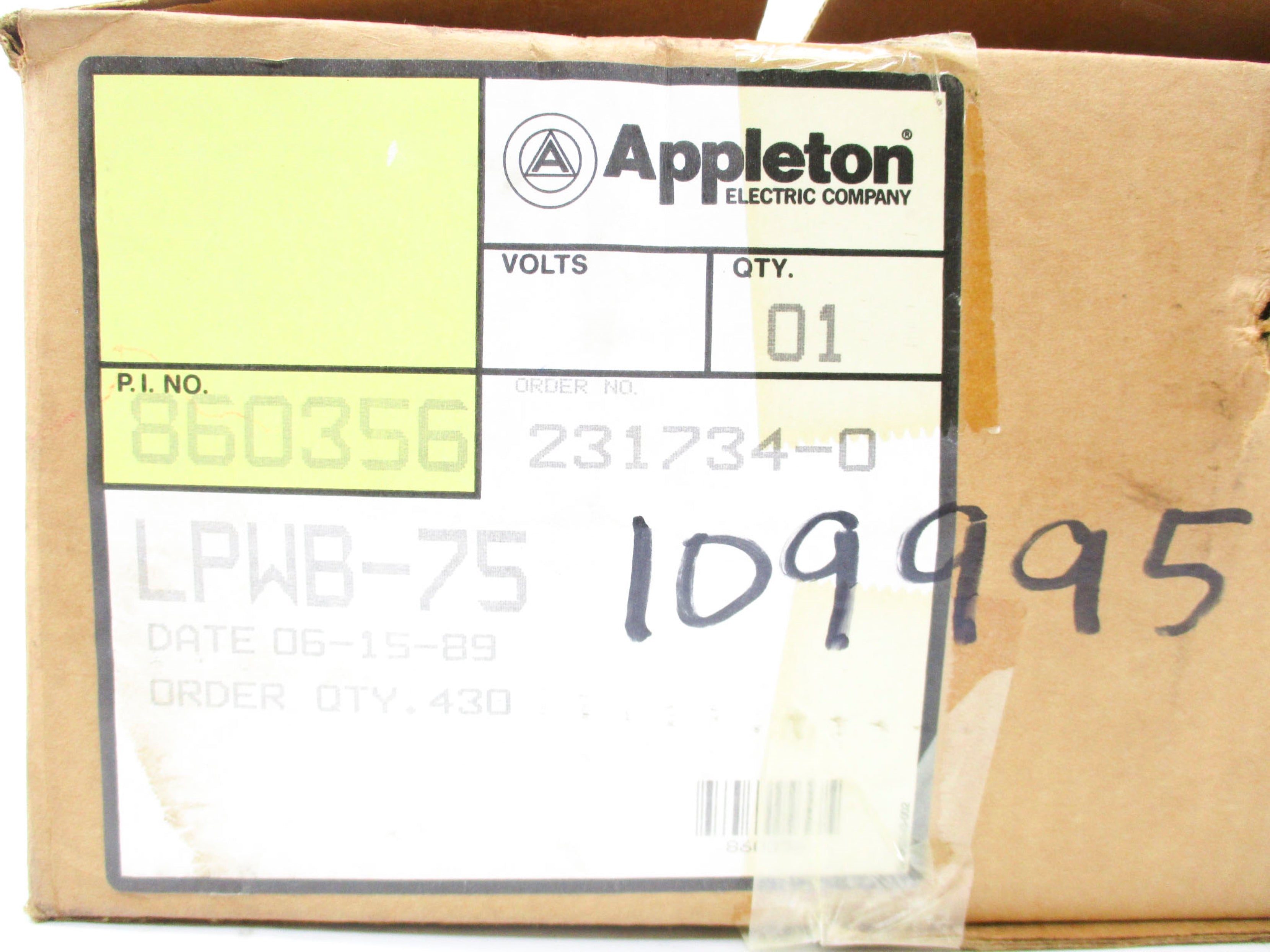 APPLETON LPWB-75 NSMP