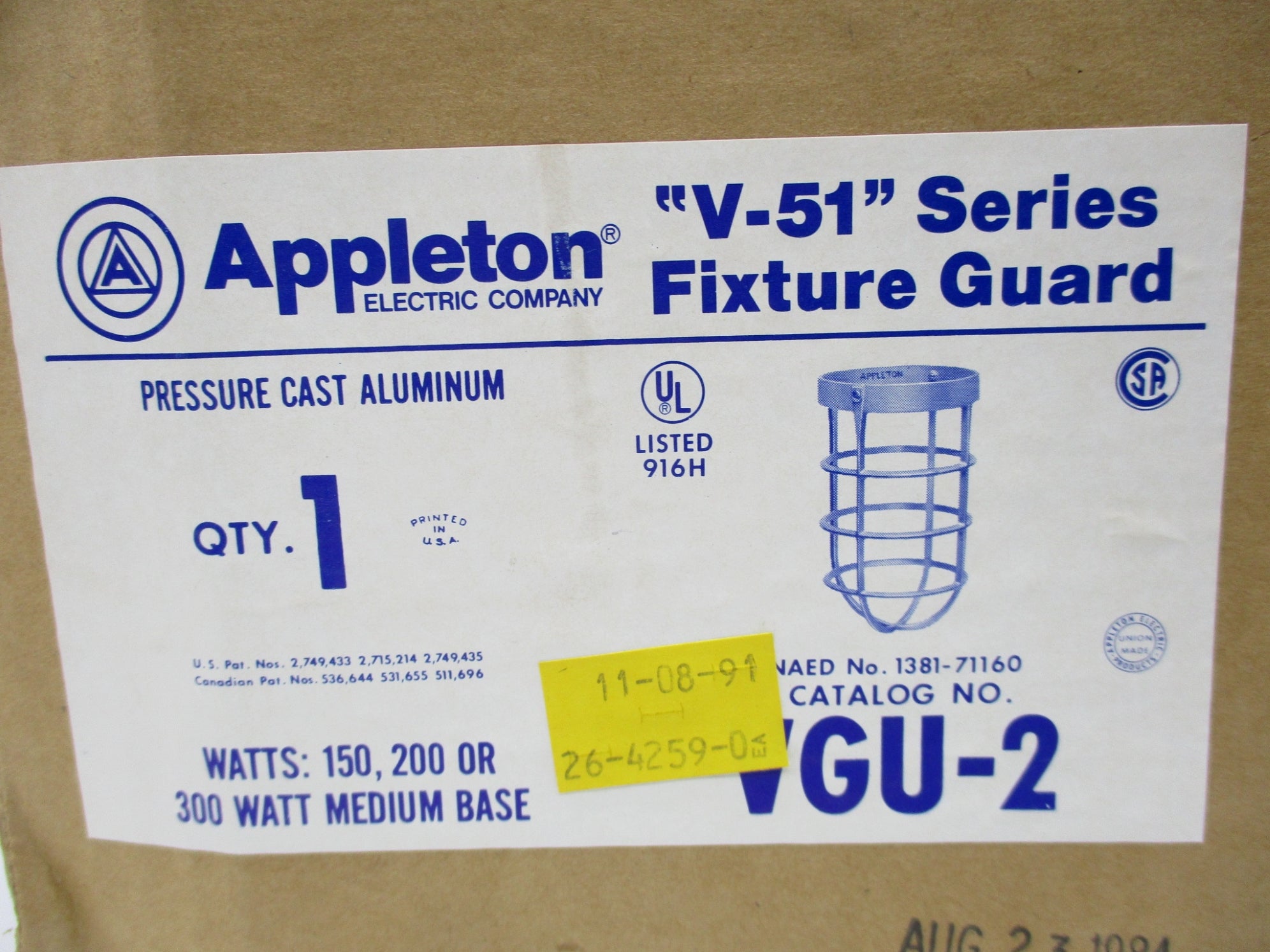 APPLETON VGU-2 NSMP