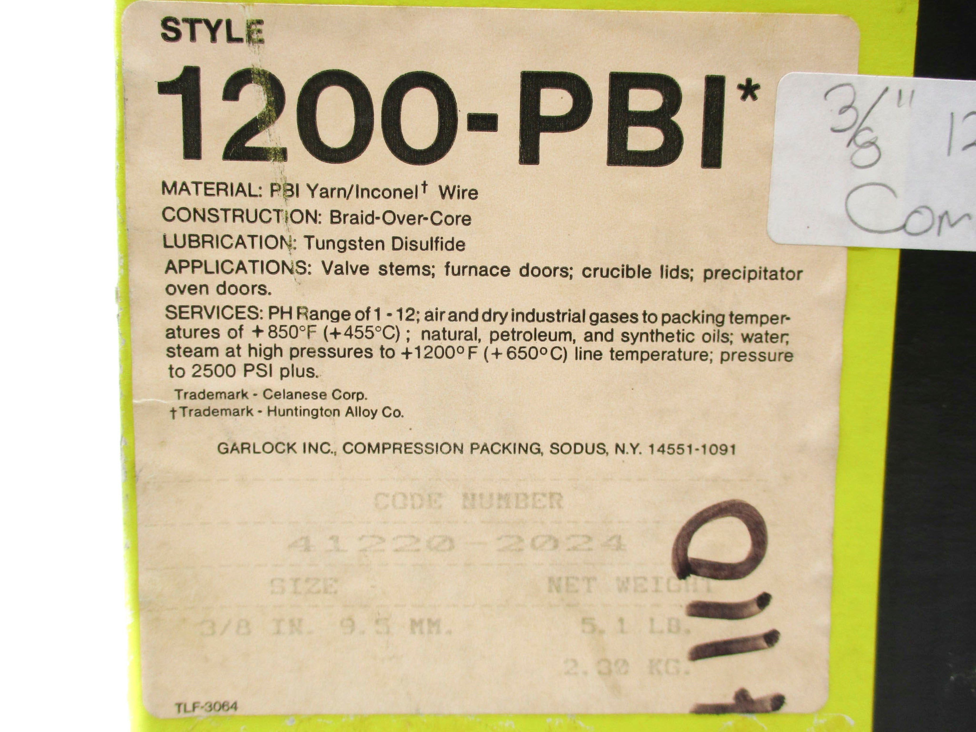 GARLOCK 1200-PBI NSMP