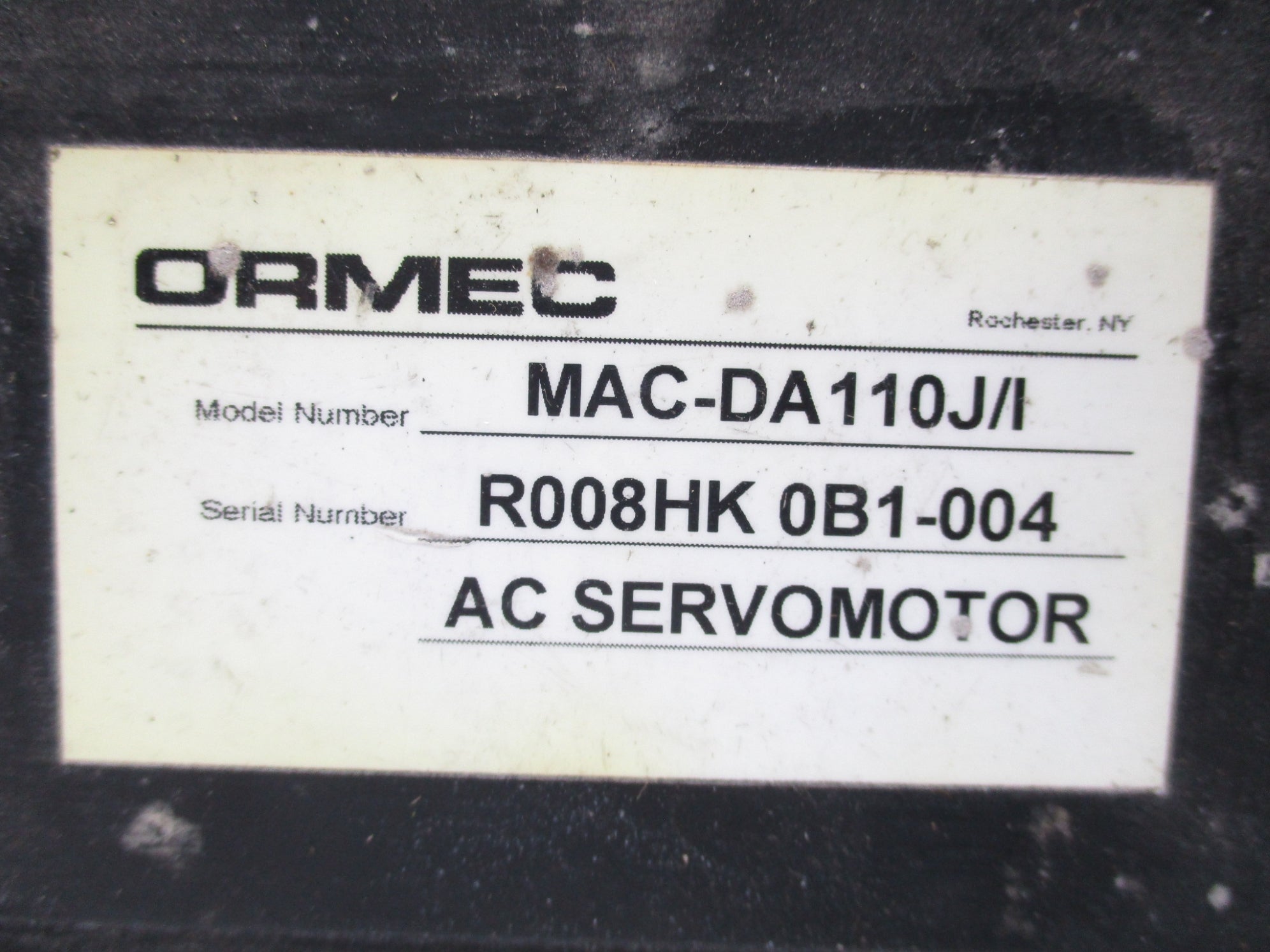 ORMEC MAC-DA110J/I UNMP