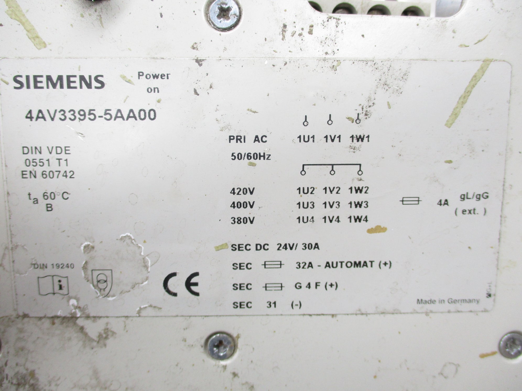 SIEMENS 4AV3395-5AA00 UNMP