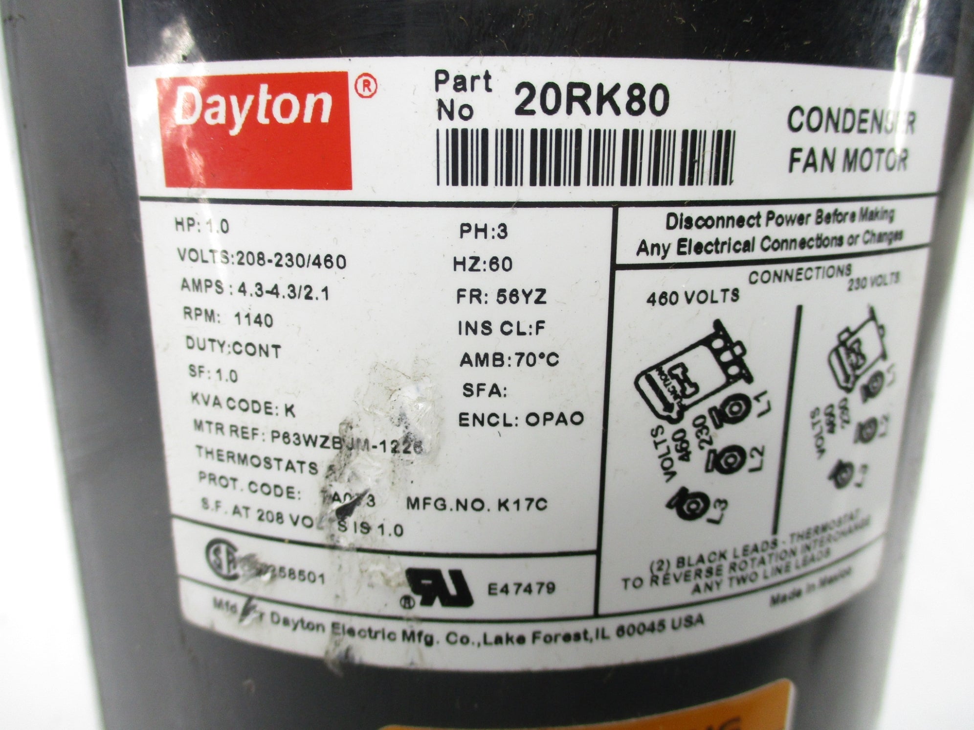 DAYTON 20RK80 NSNP
