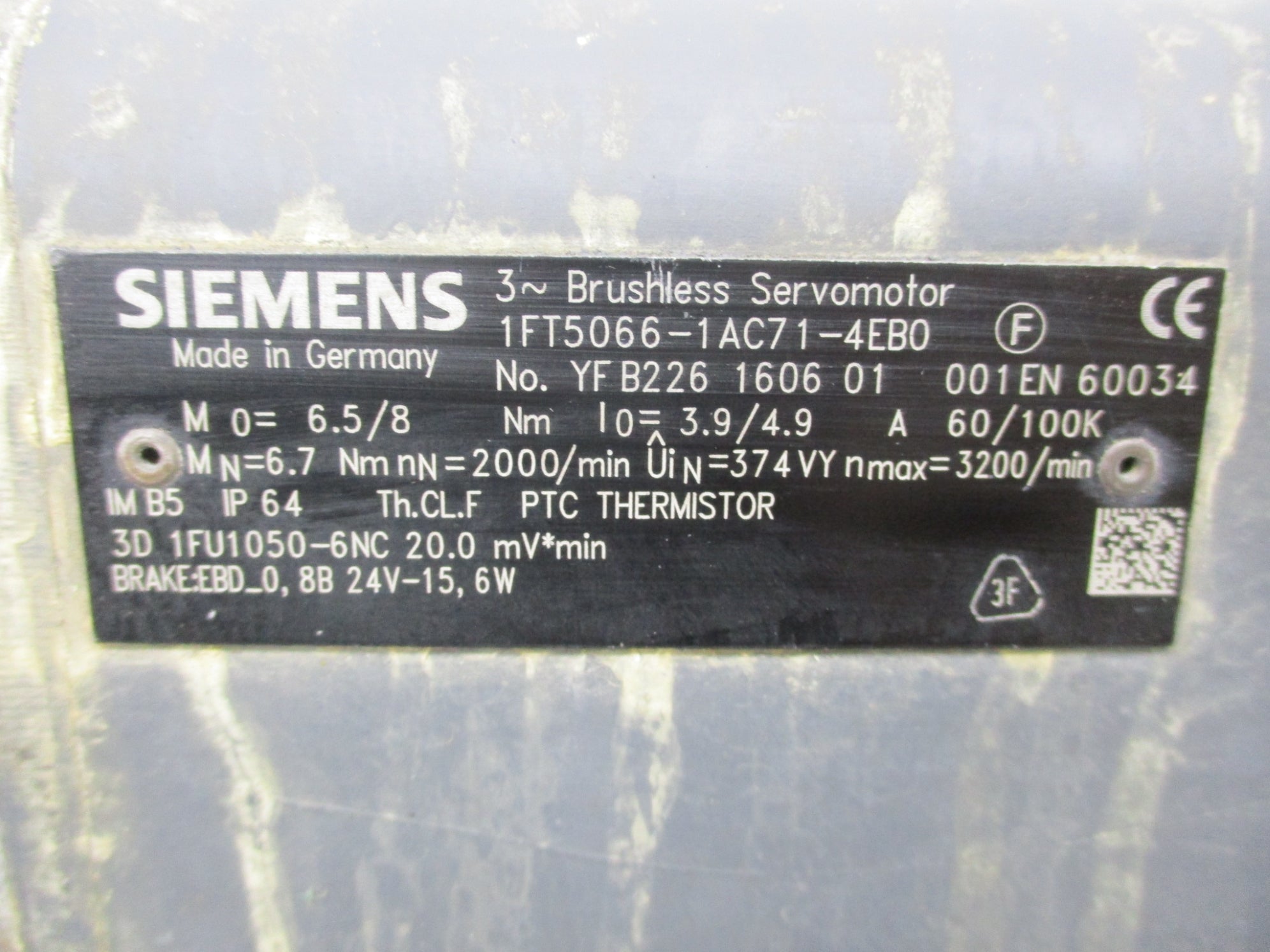 SIEMENS 1FT5066-1AC71-4EB0 (AS PICTURED) UNMP