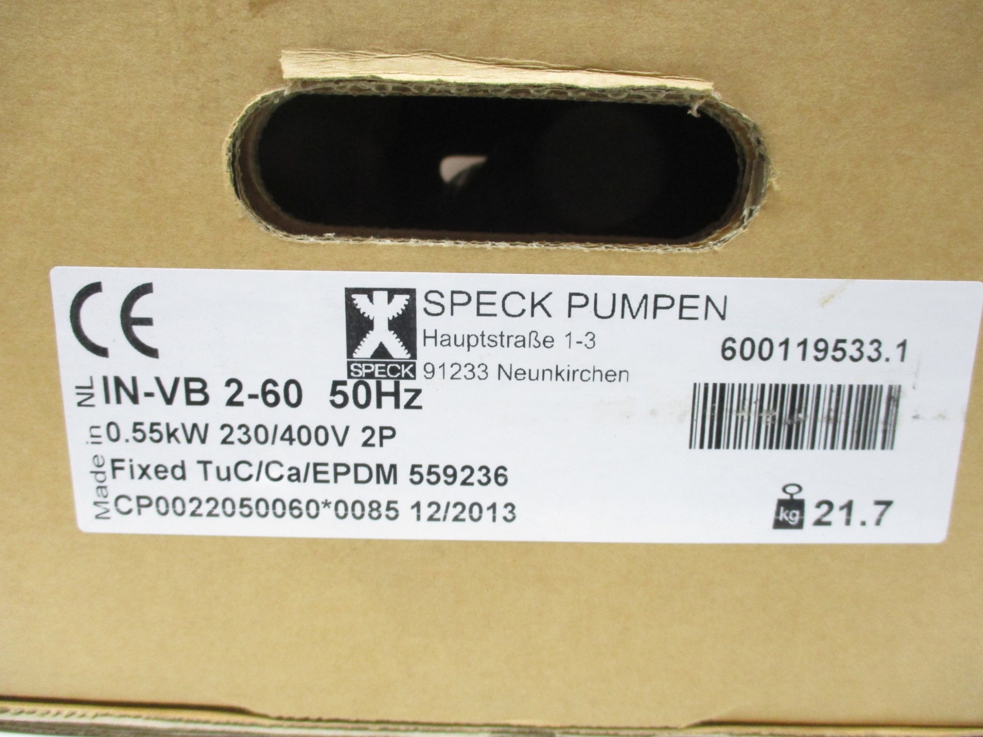 SPECK IN-VB2-60 NSMP