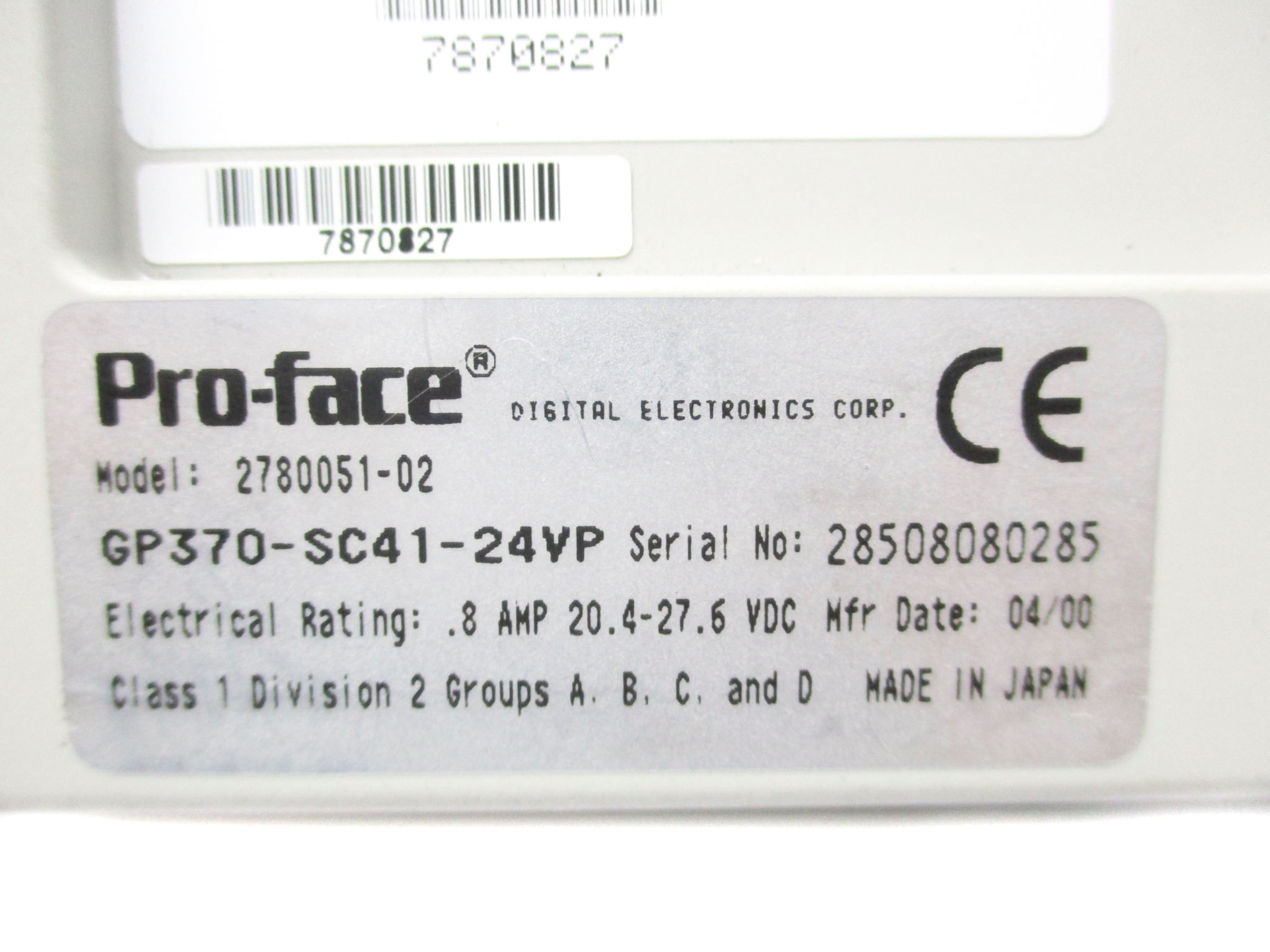 PRO-FACE 2780051-02 NSNP