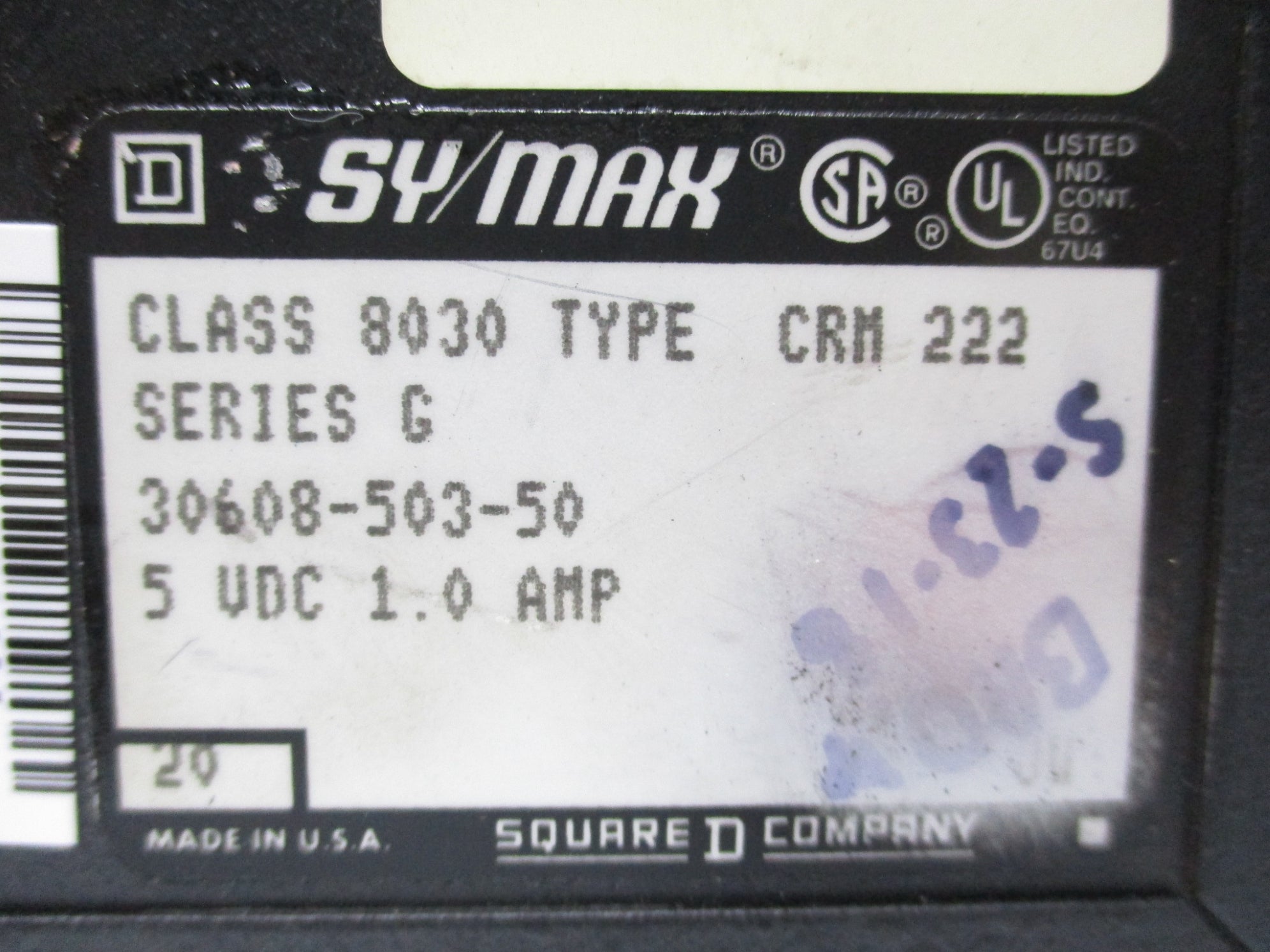 SQUARE D 8030 CRM222 SER. G 5 VDC (GREY) UNMP