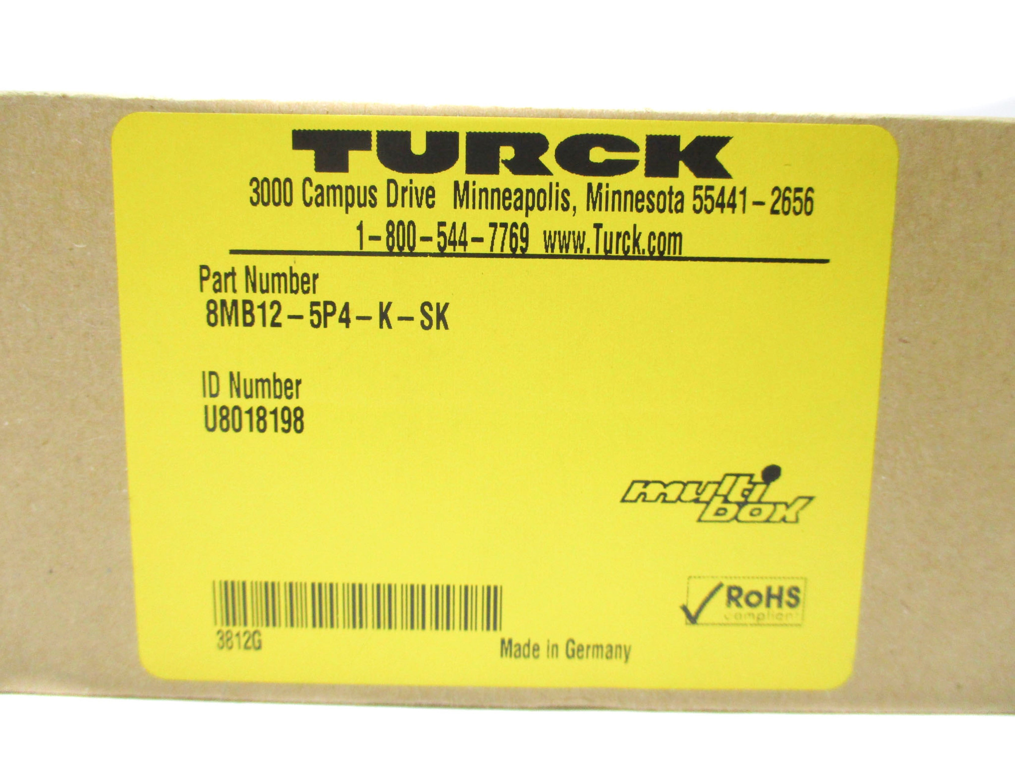 TURCK 8MB12-5P4-K-SK NSMP