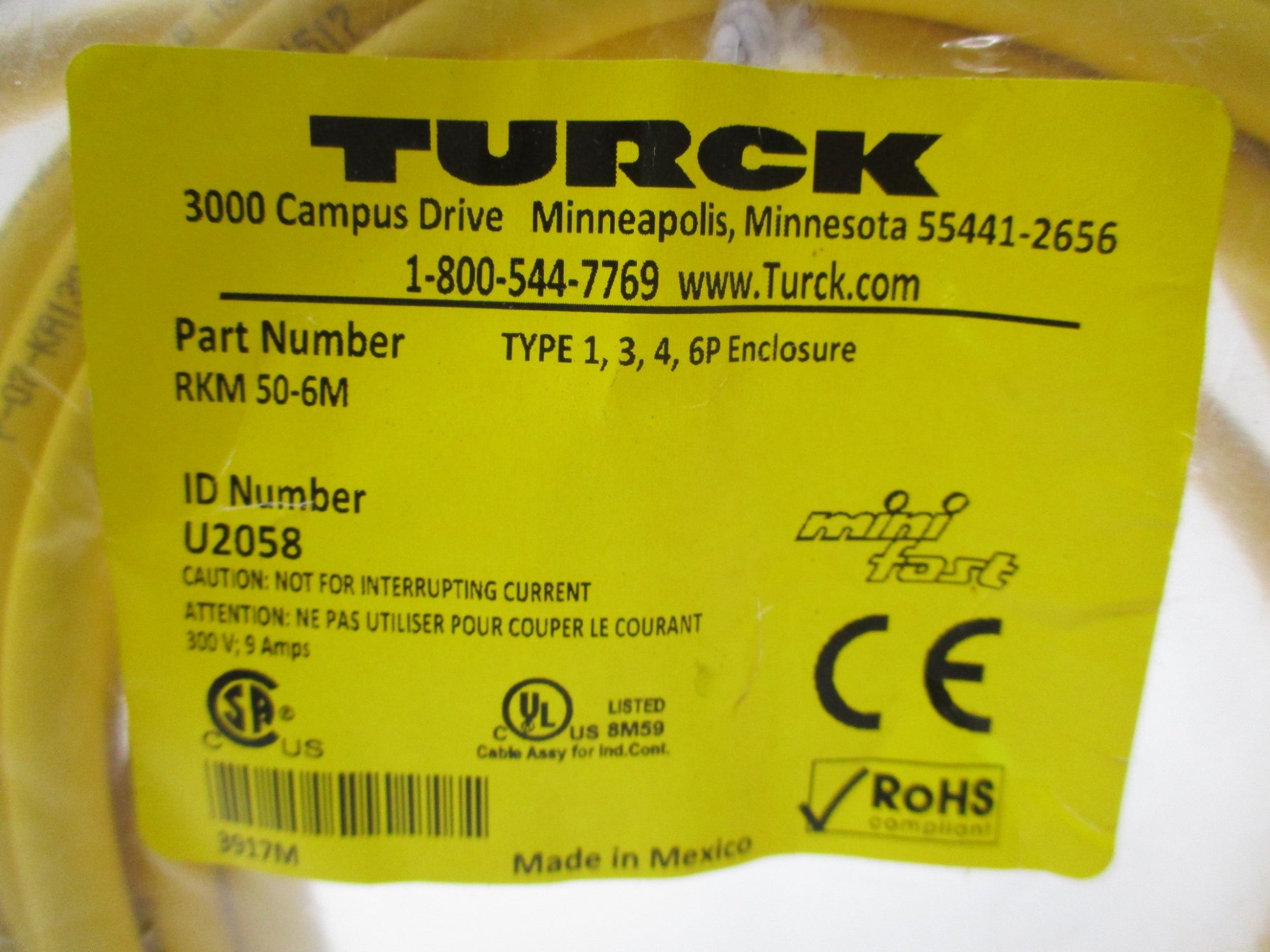 TURCK RKM50-6M NSMP