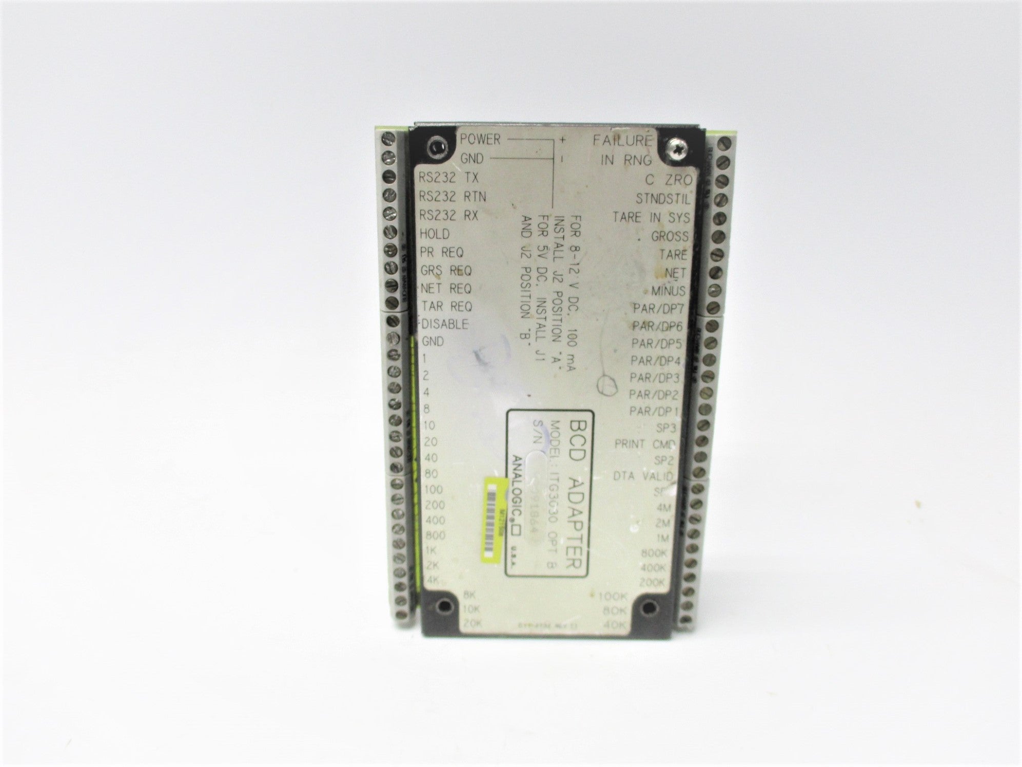 ANALOGIC ITG3030 (AS PICTURED) UNMP