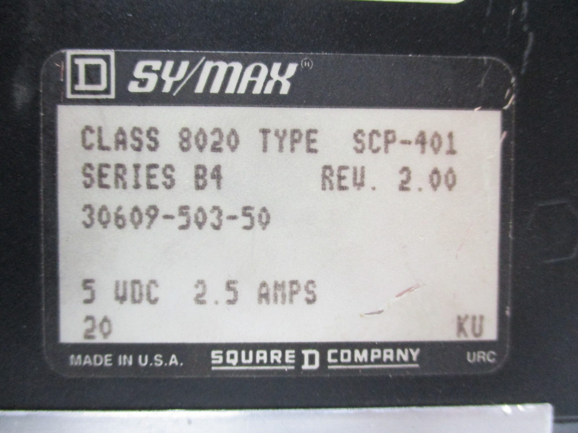 SQUARE D 8020 SCP-401 UNMP