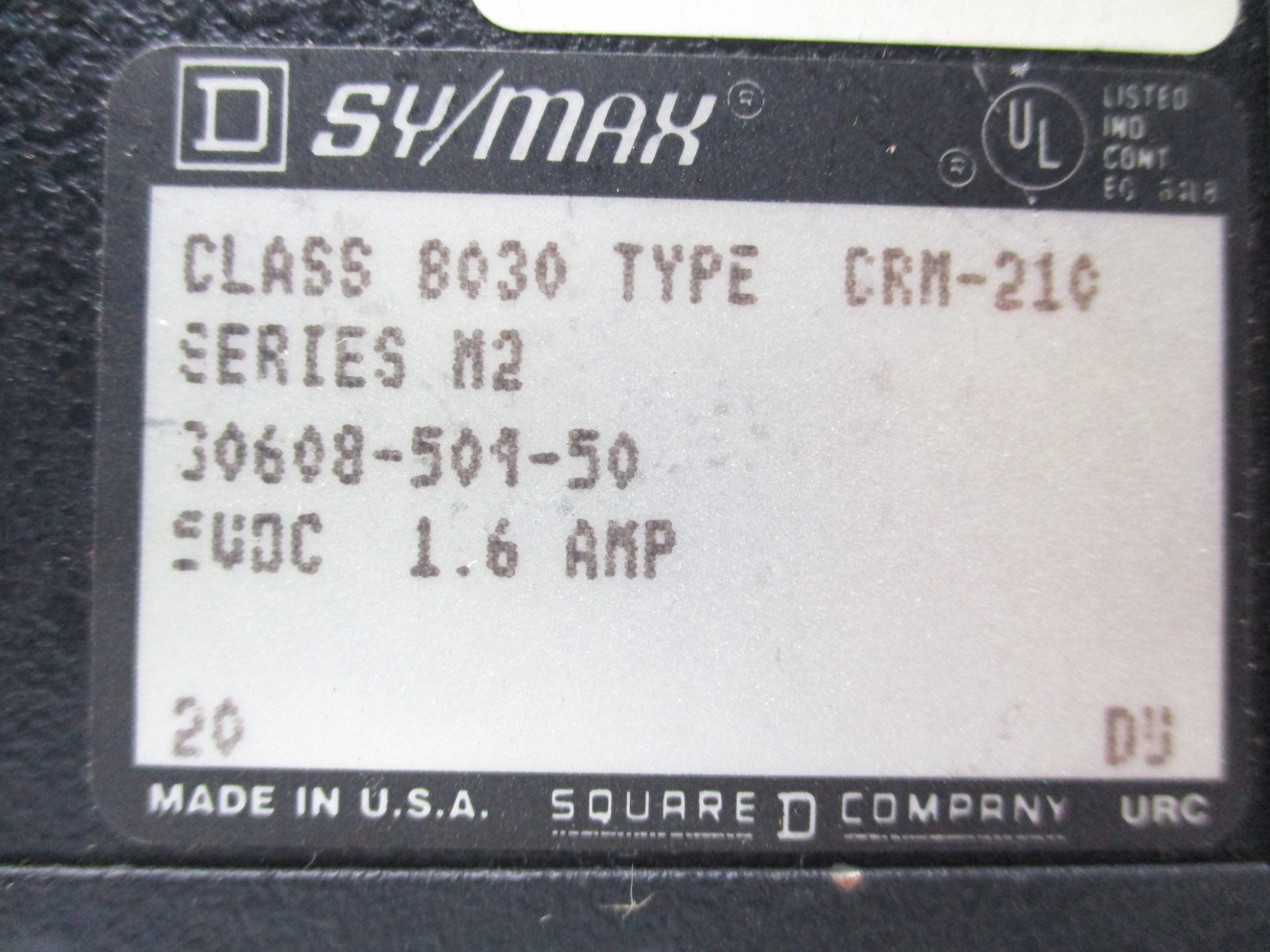 SQUARE D 8030 CRM-210 SER. M2 UNMP